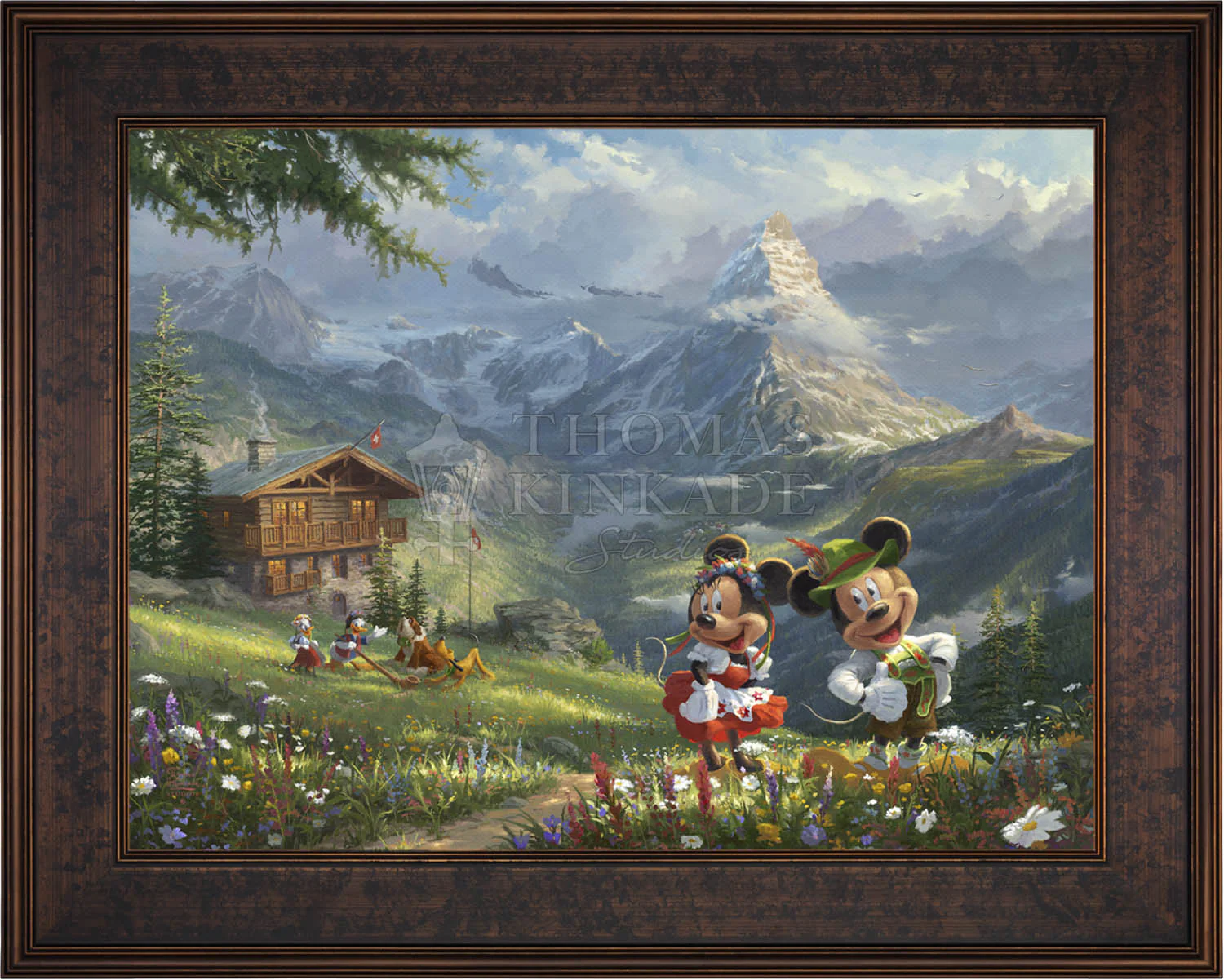 Disney Mickey and Minnie in the Alps - Jewel Edition Art - Image 12