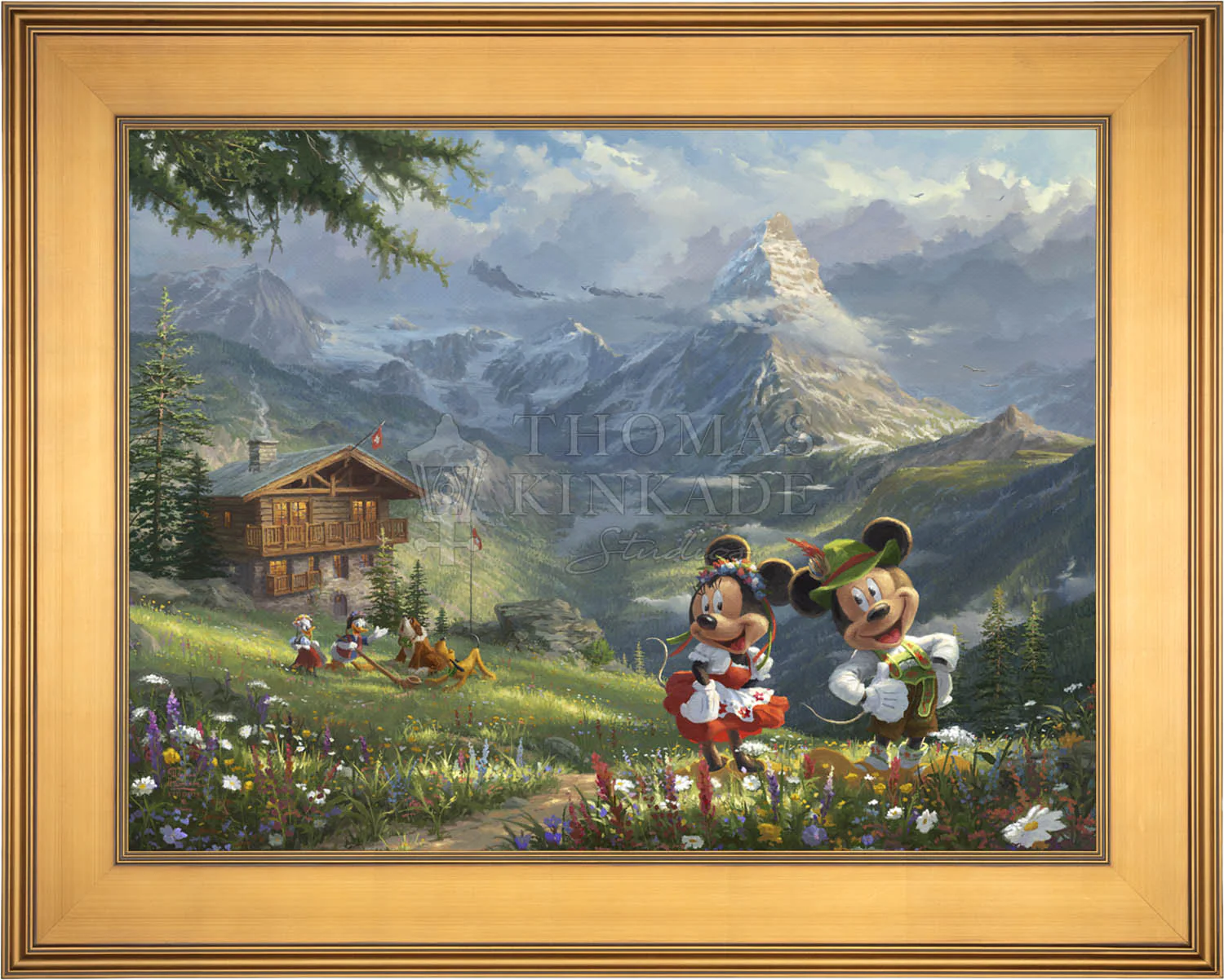 Disney Mickey and Minnie in the Alps - Jewel Edition Art - Image 14