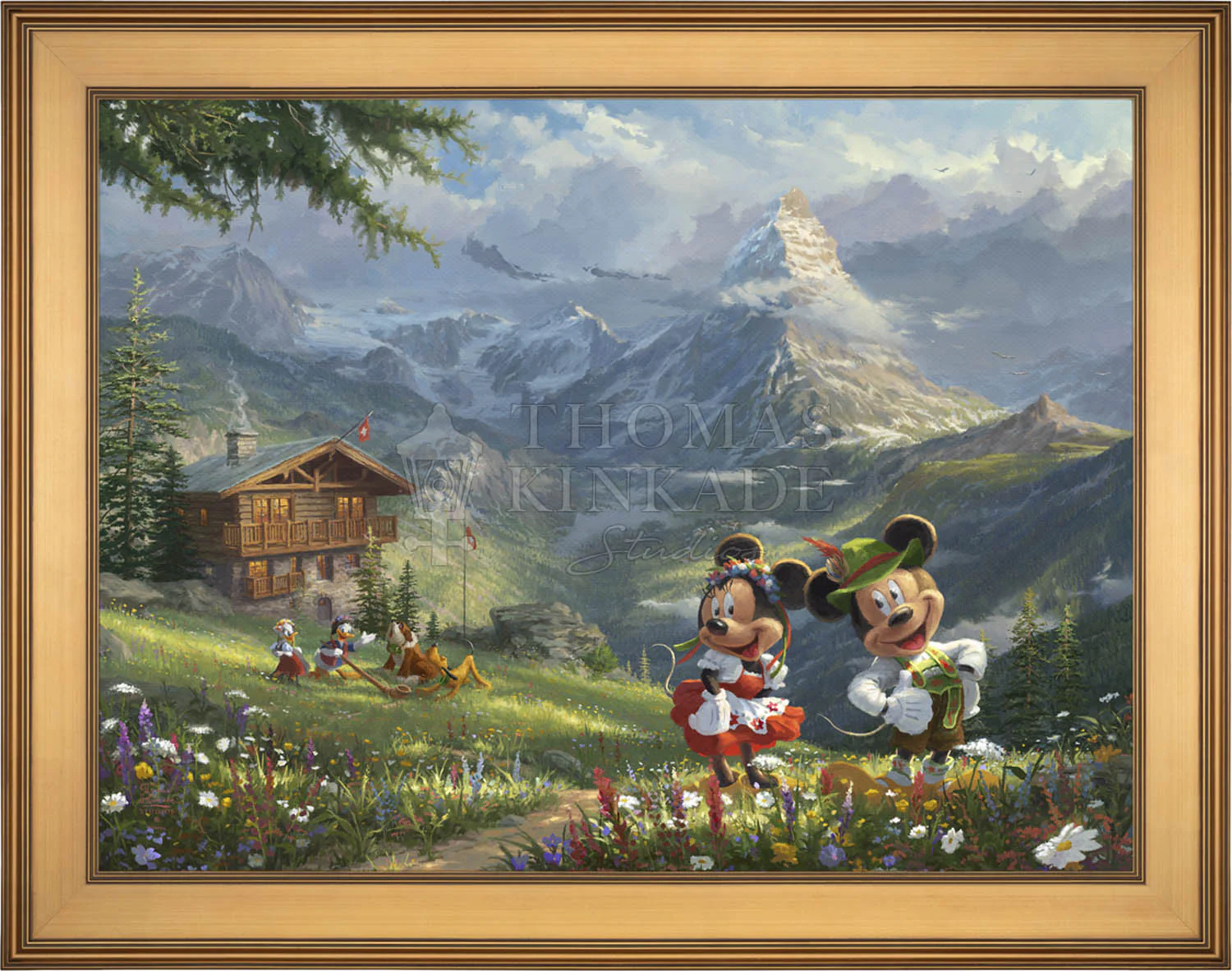 Disney Mickey and Minnie in the Alps - Jewel Edition Art - Image 15