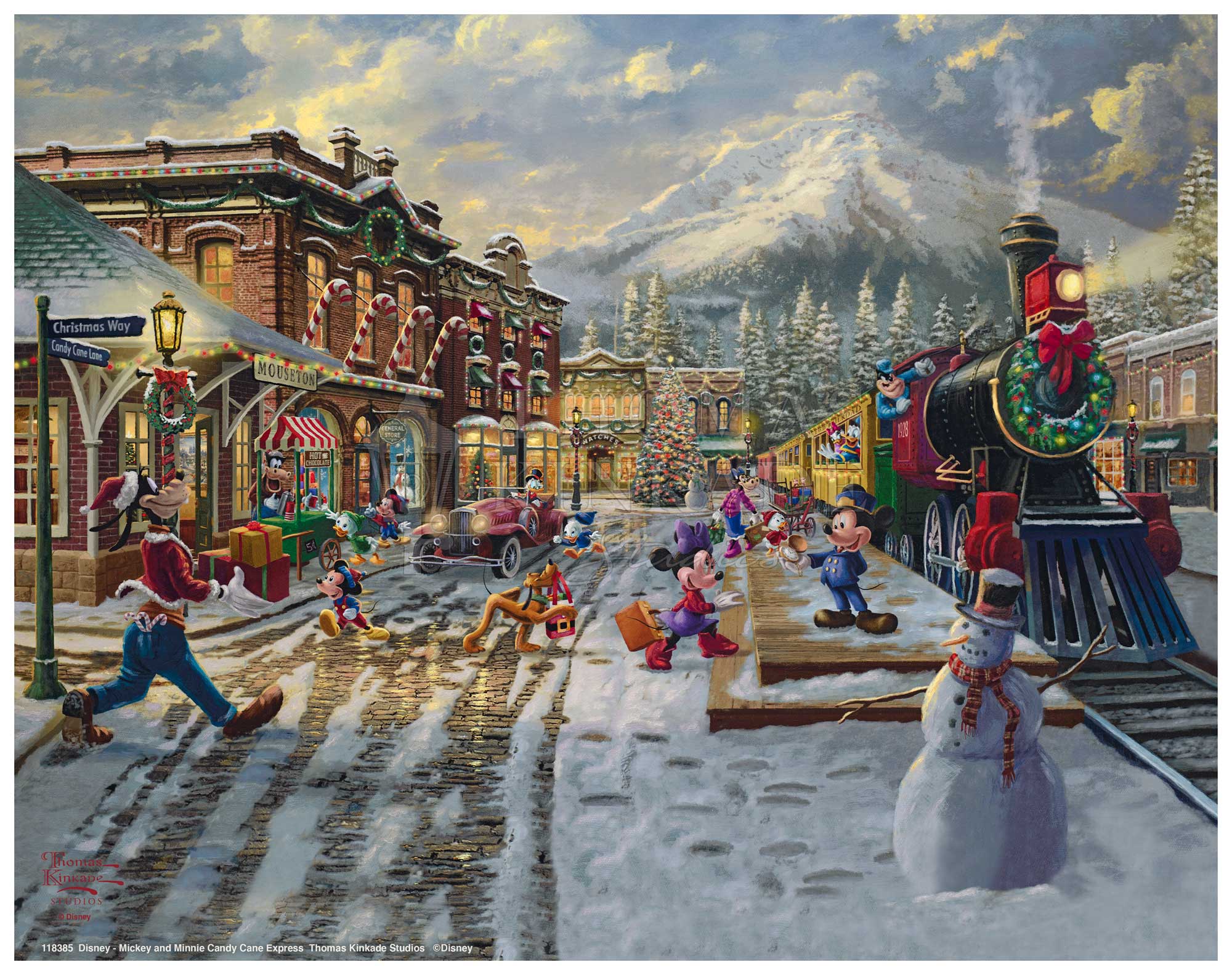Disney Mickey and Minnie Candy Cane Express - Art Prints - Image 5
