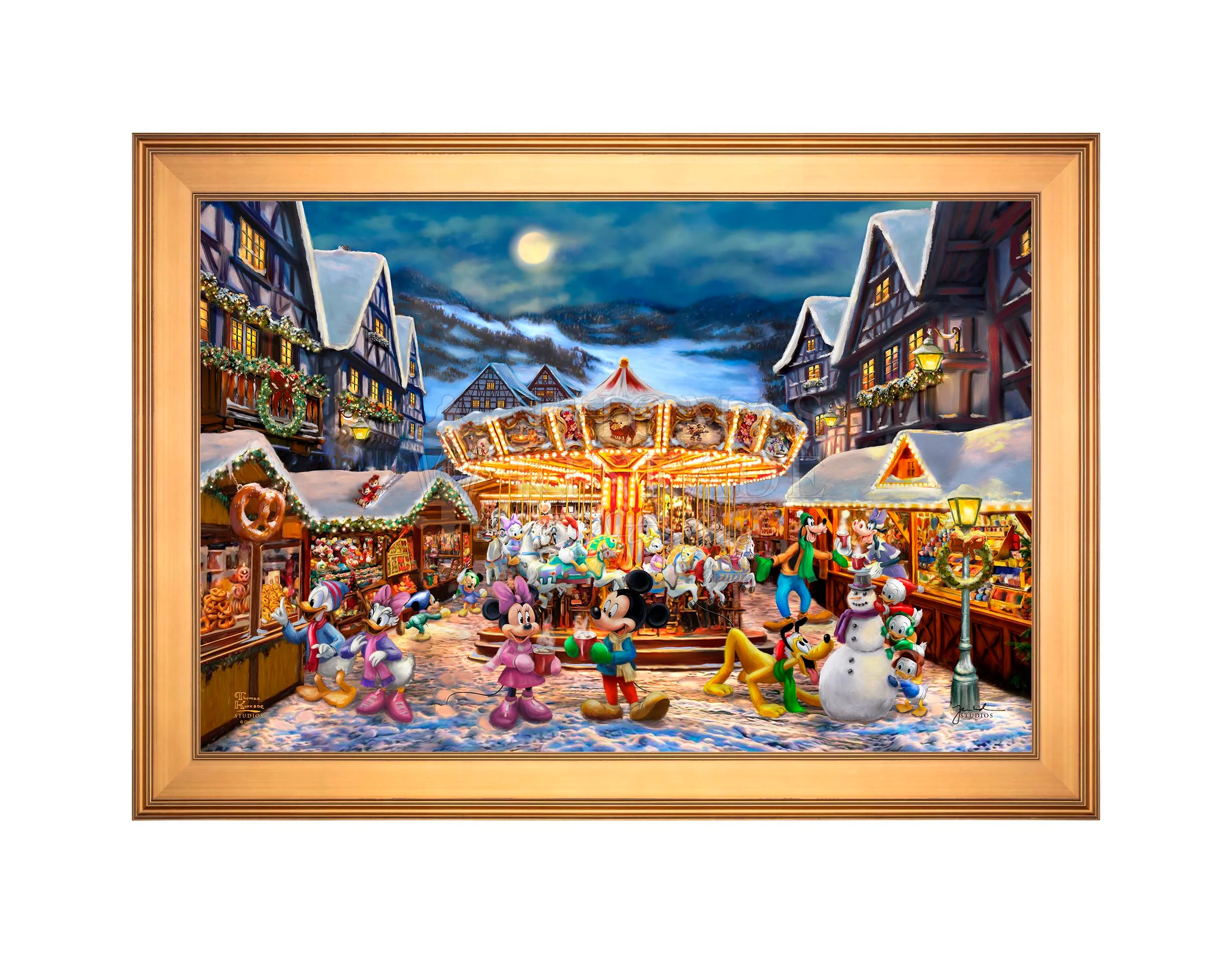 Disney Mickey and Minnie Christmas Market - Jewel Edition Art - Image 18
