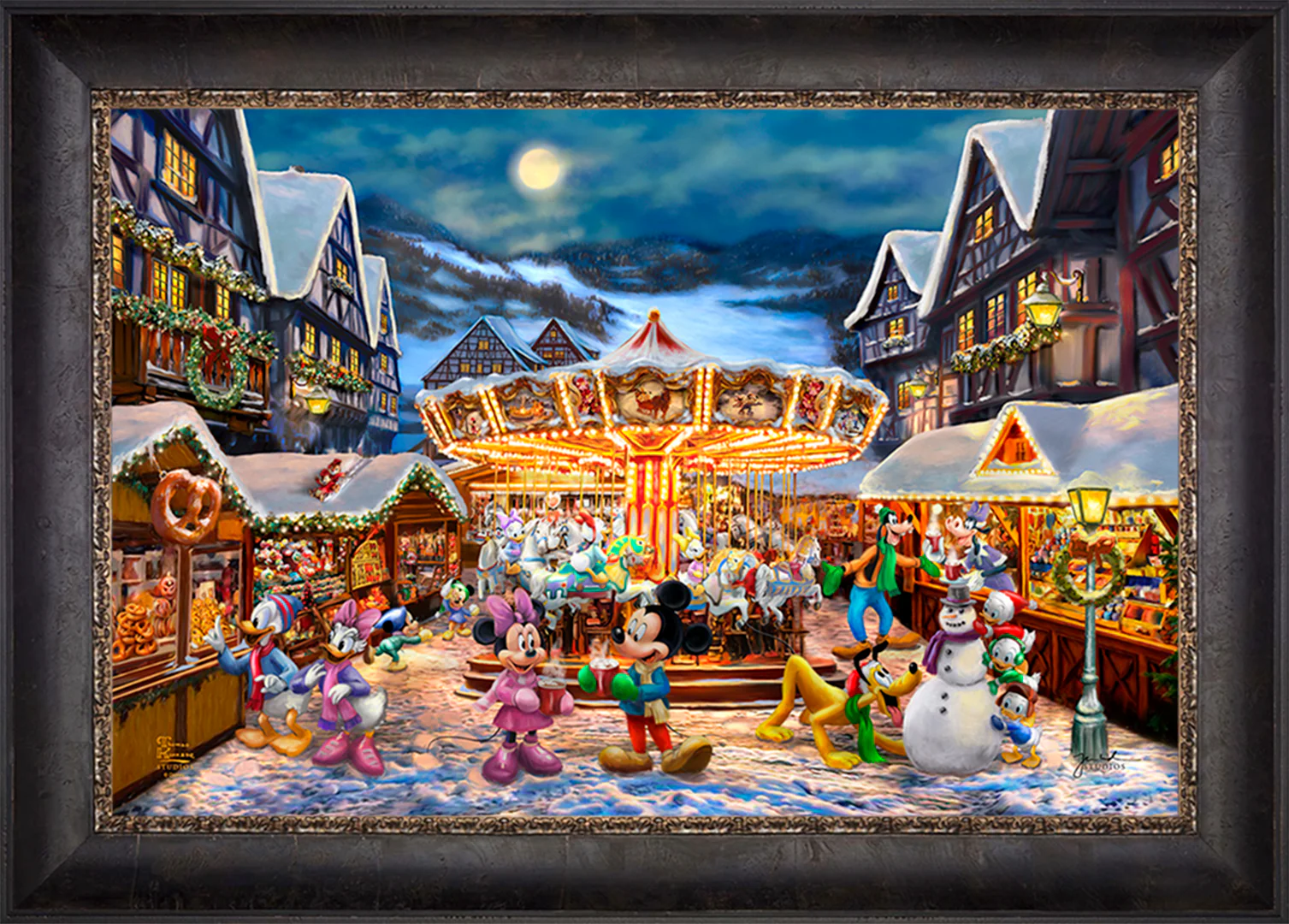 Disney Mickey and Minnie Christmas Market - Jewel Edition Art - Image 26