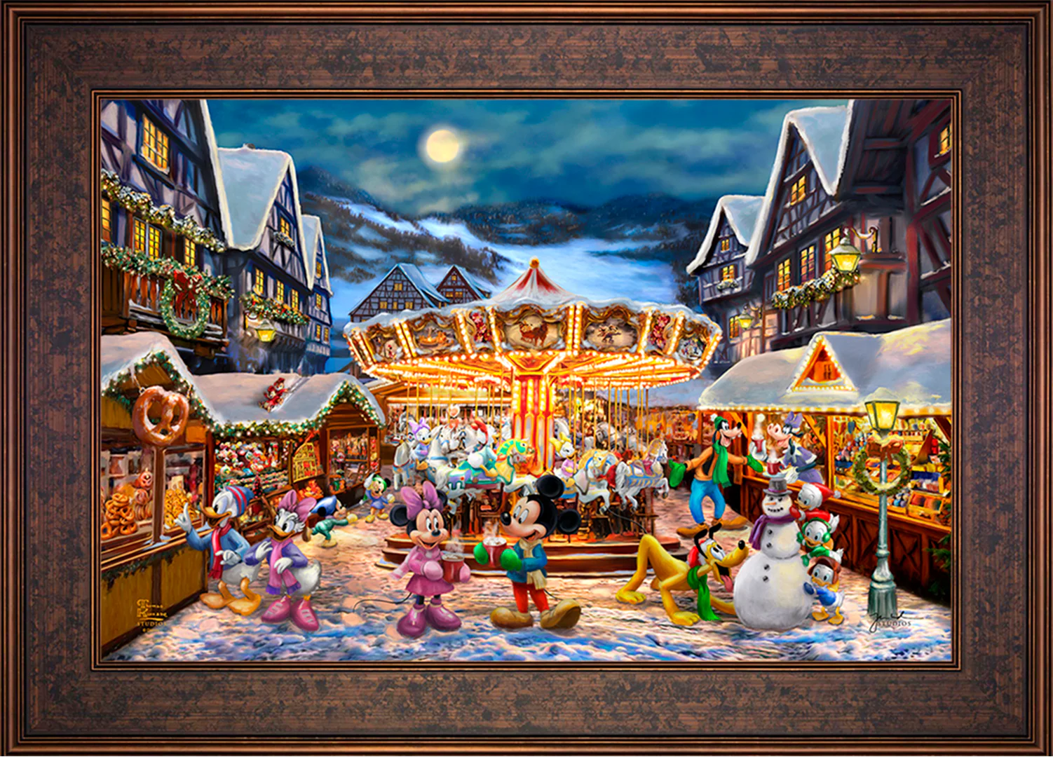 Disney Mickey and Minnie Christmas Market - Jewel Edition Art - Image 27