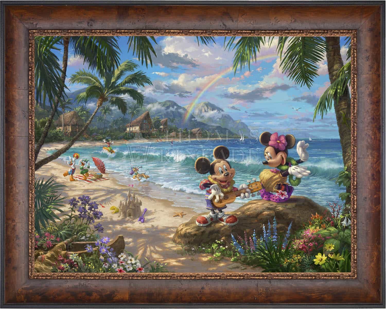 Disney Mickey and Minnie in Hawaii - Jewel Edition Art - Image 6