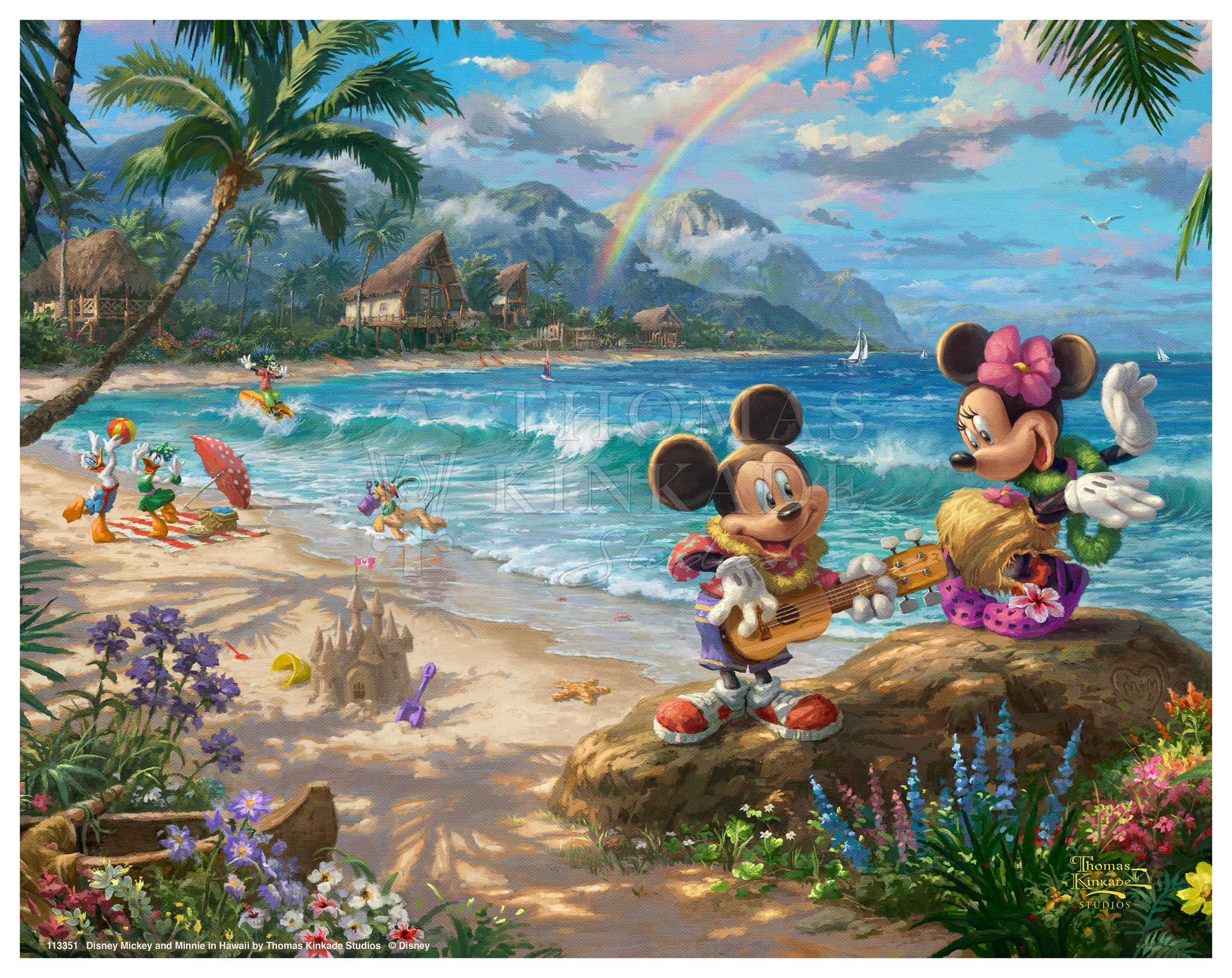 Disney Mickey and Minnie in Hawaii - Art Prints - Image 5