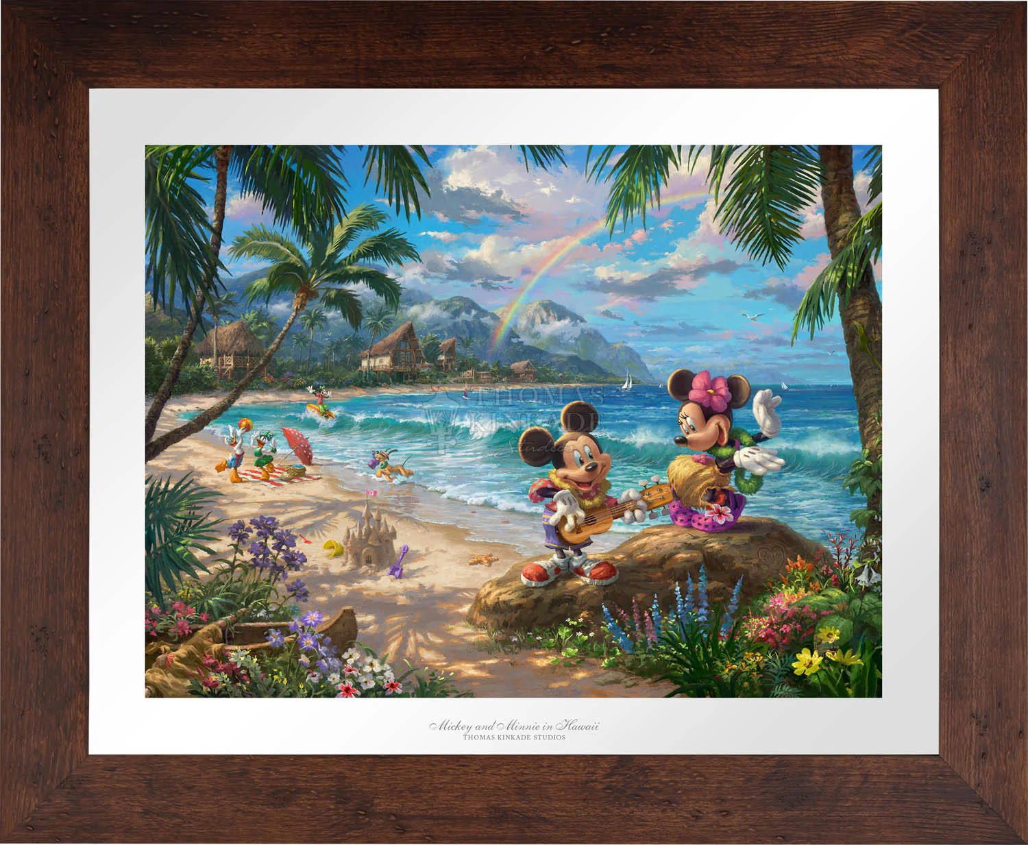 Disney Mickey and Minnie in Hawaii - Limited Edition Paper