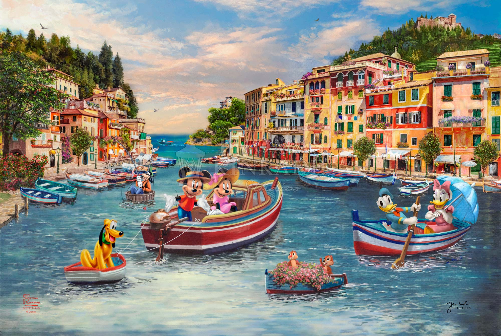 Disney Mickey and Minnie in Italy - Limited Edition Canvas - Image 17