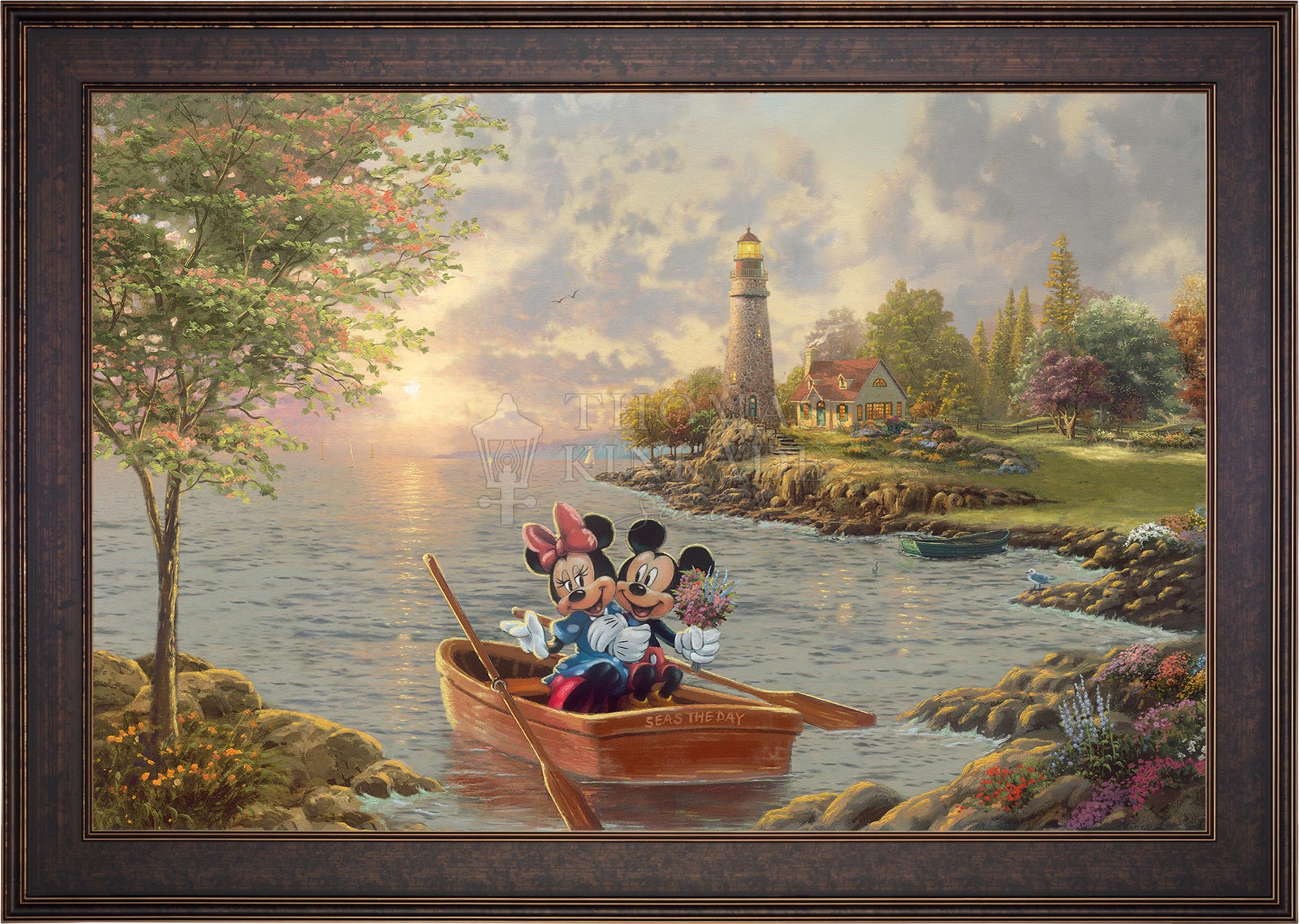 Disney Mickey and Minnie Lighthouse Cove - Limited Edition Canvas - Image 14