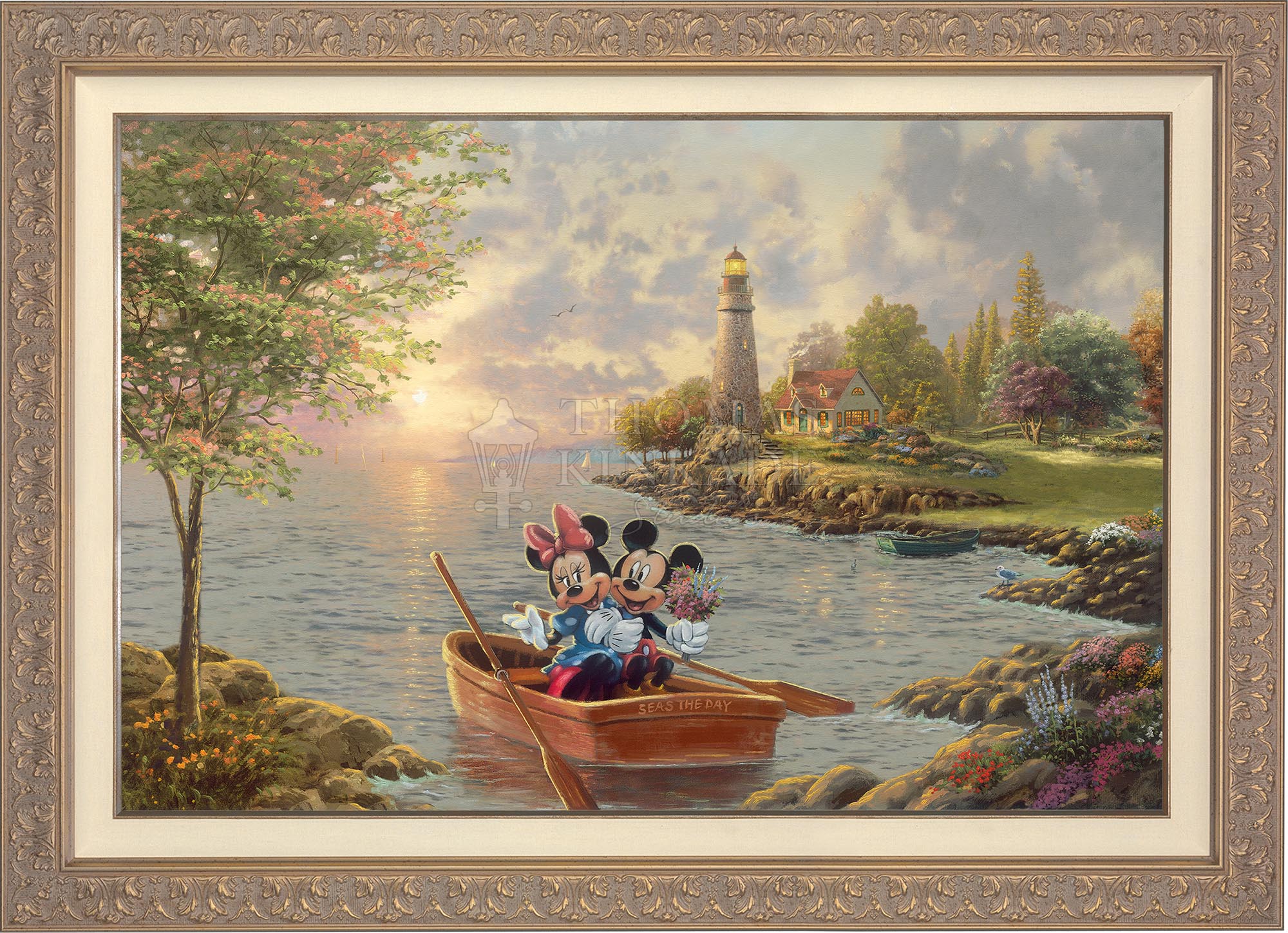Disney Mickey and Minnie Lighthouse Cove - Limited Edition Canvas - Image 8