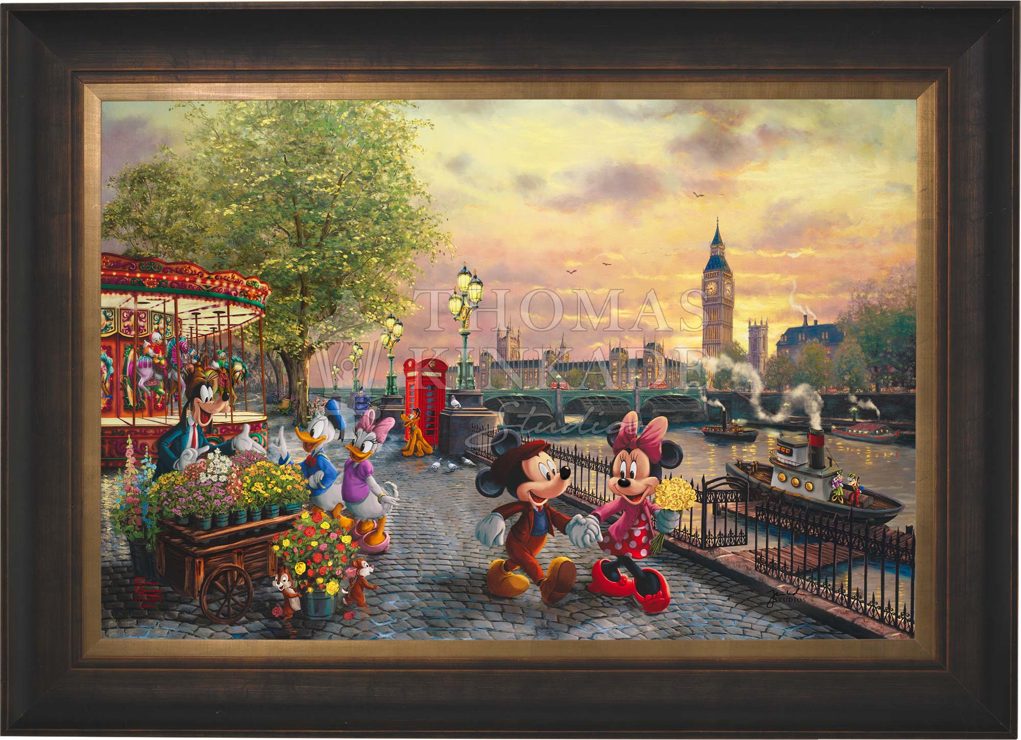 Disney Mickey and Minnie in London - Jewel Edition Art - Image 12