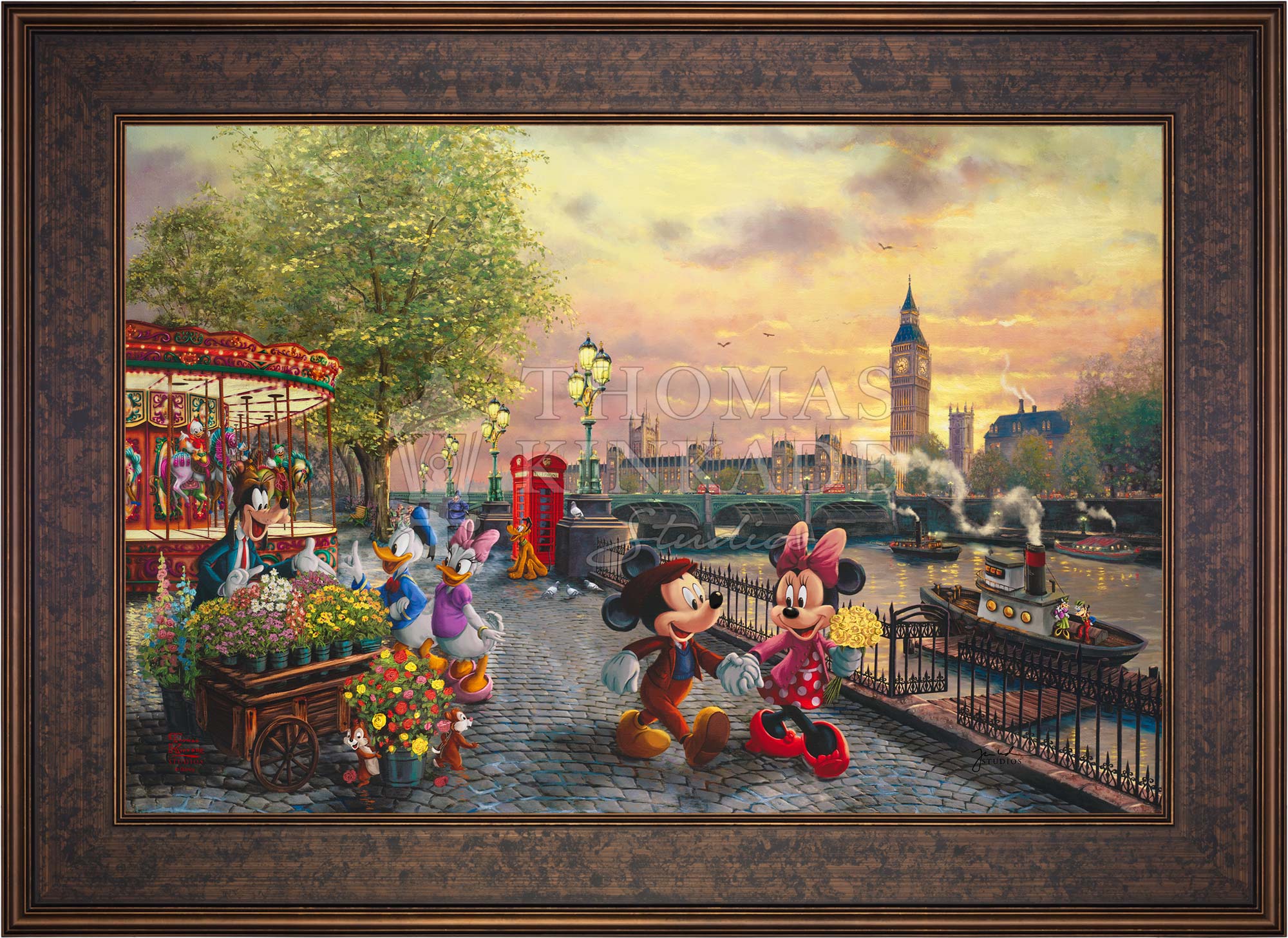 Disney Mickey and Minnie in London - Jewel Edition Art - Image 13