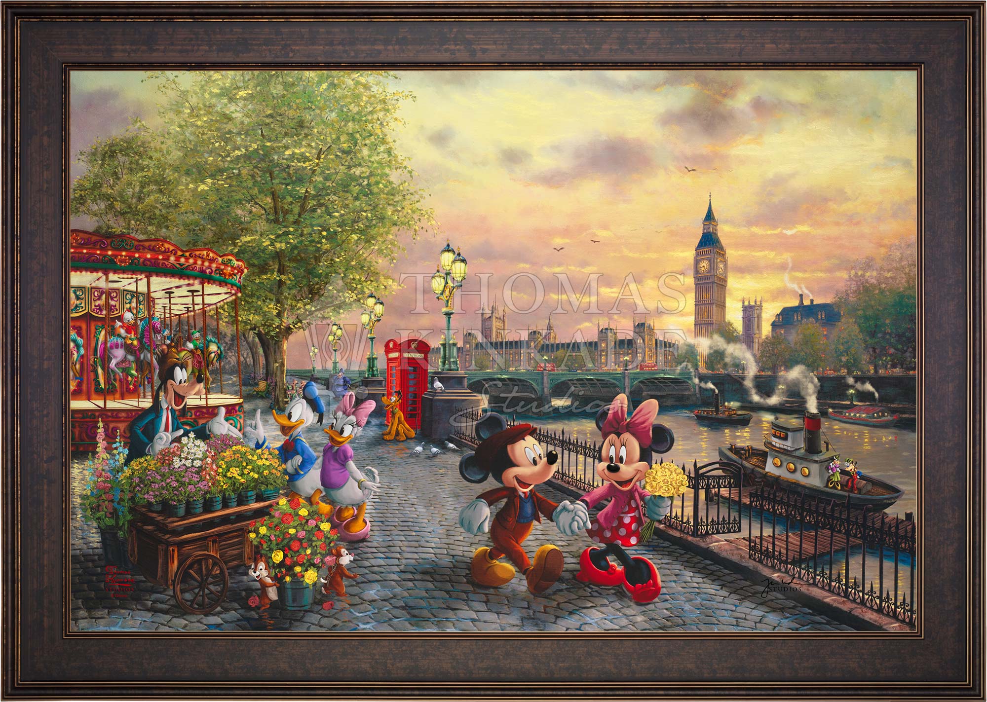 Disney Mickey and Minnie in London - Jewel Edition Art - Image 14