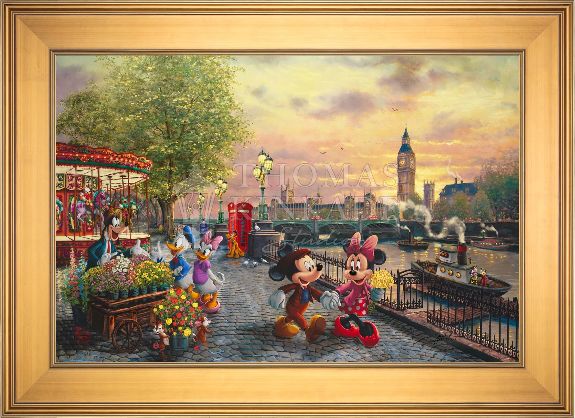 Disney Mickey and Minnie in London - Jewel Edition Art - Image 15