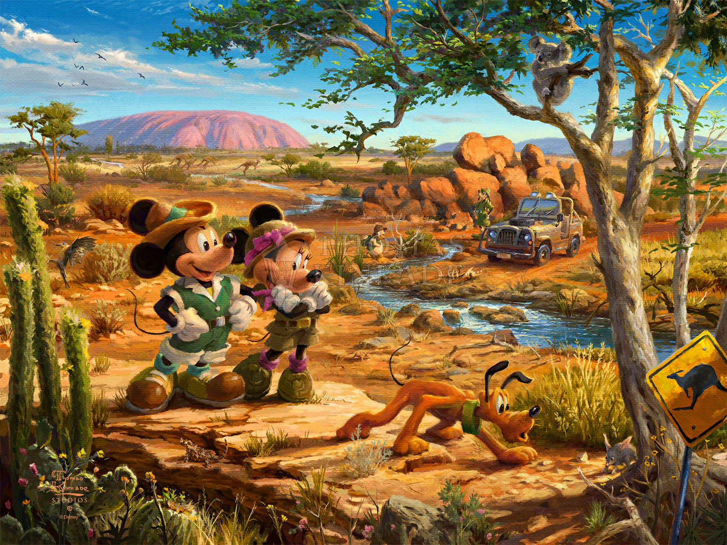 Disney Mickey and Minnie in the Outback - Limited Edition Canvas - Image 17