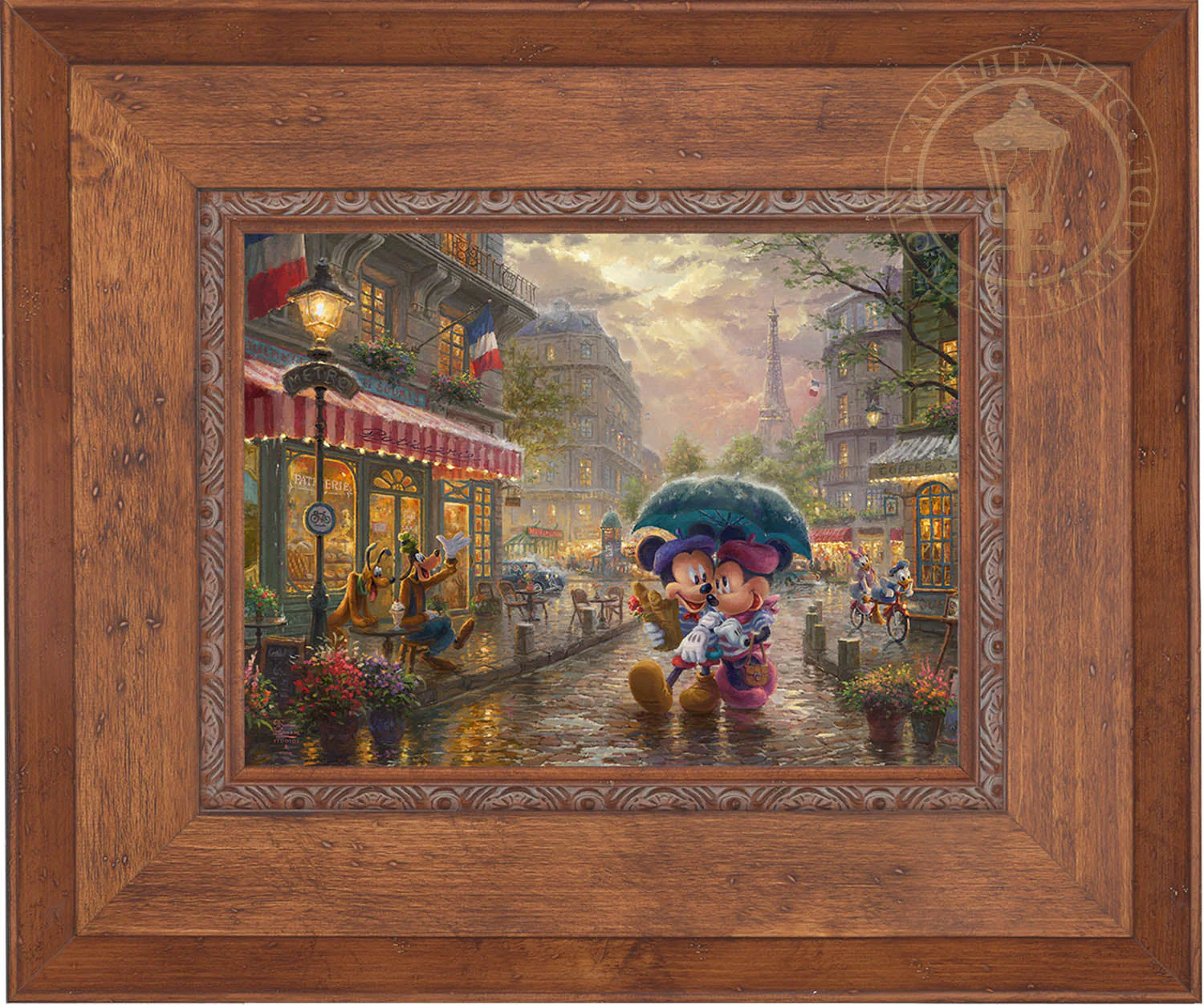 Disney Mickey and Minnie in Paris - Limited Edition Canvas - Image 17