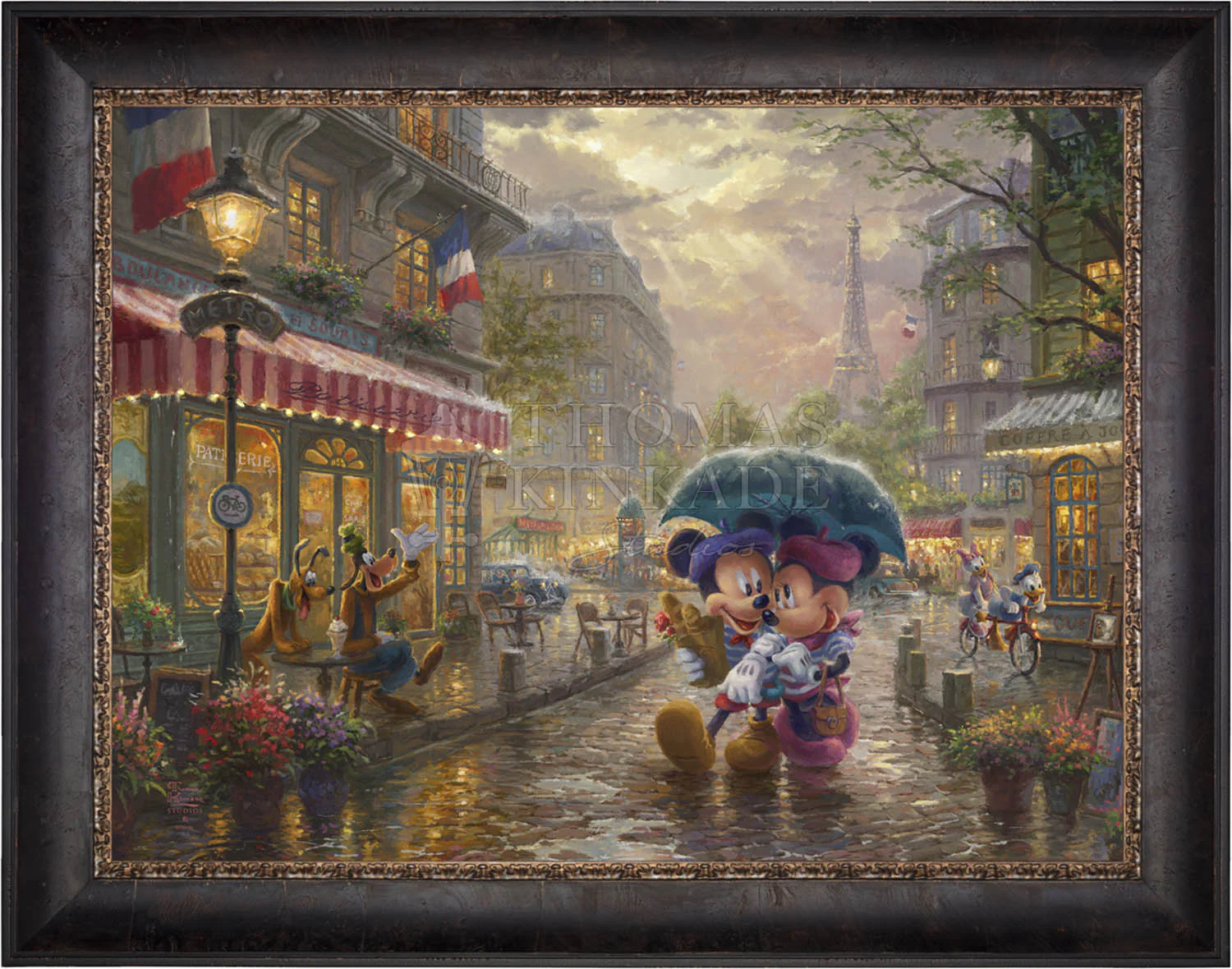 Disney Mickey and Minnie in Paris - Limited Edition Canvas - Image 6