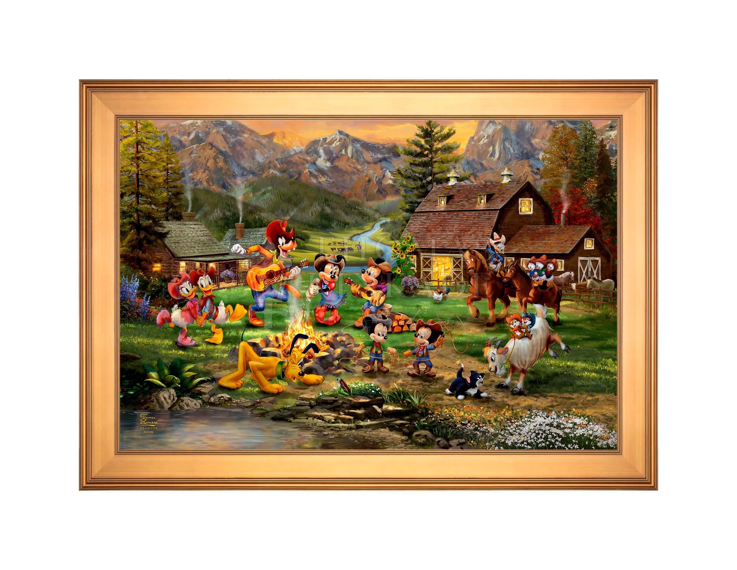 Disney Mickey and Minnie Rocky Mountain Round-Up - Limited Edition Canvas - Image 15