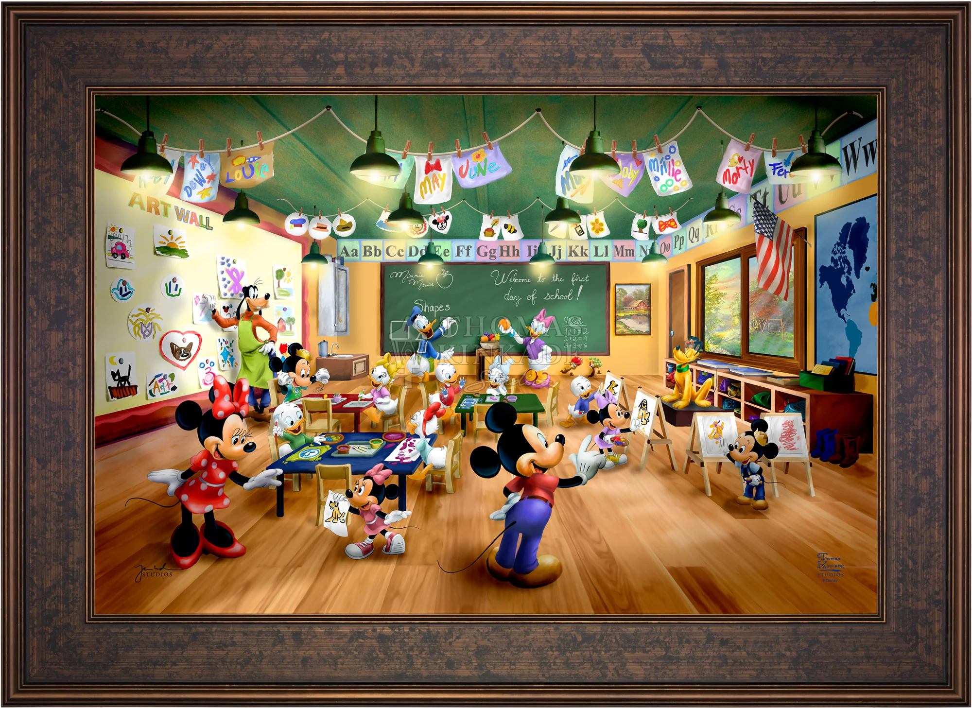 Disney Mickey and Minnie Schoolhouse - Limited Edition Canvas - Image 23