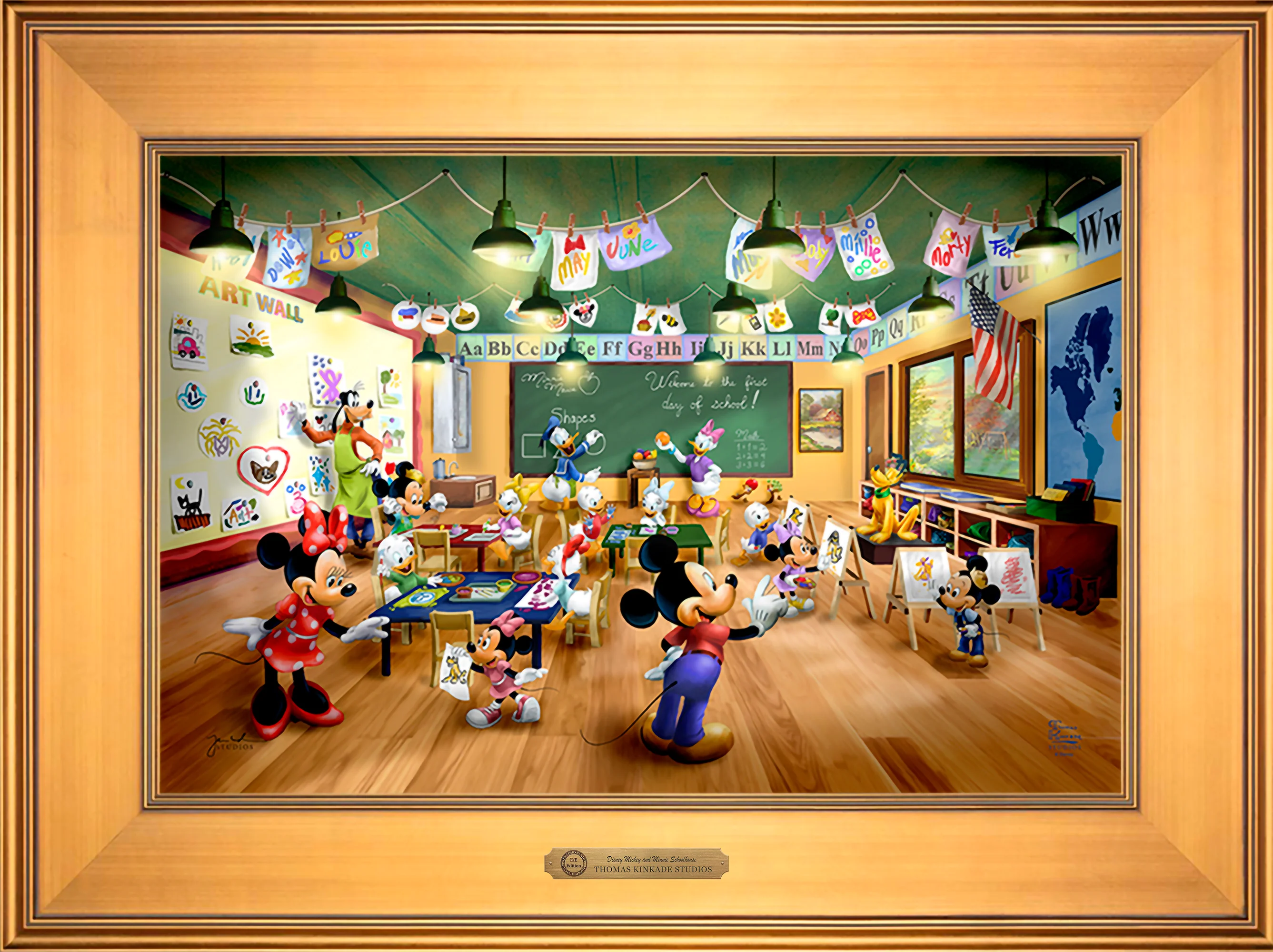 Disney Mickey and Minnie Schoolhouse - Limited Edition Canvas - Image 32