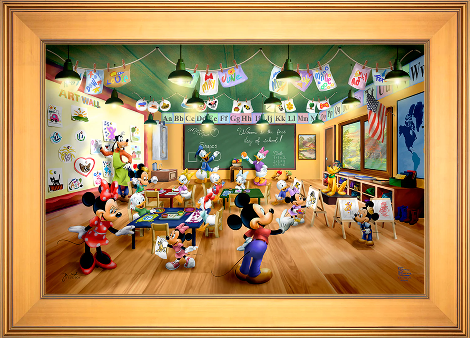 Disney Mickey and Minnie Schoolhouse - Limited Edition Canvas - Image 40