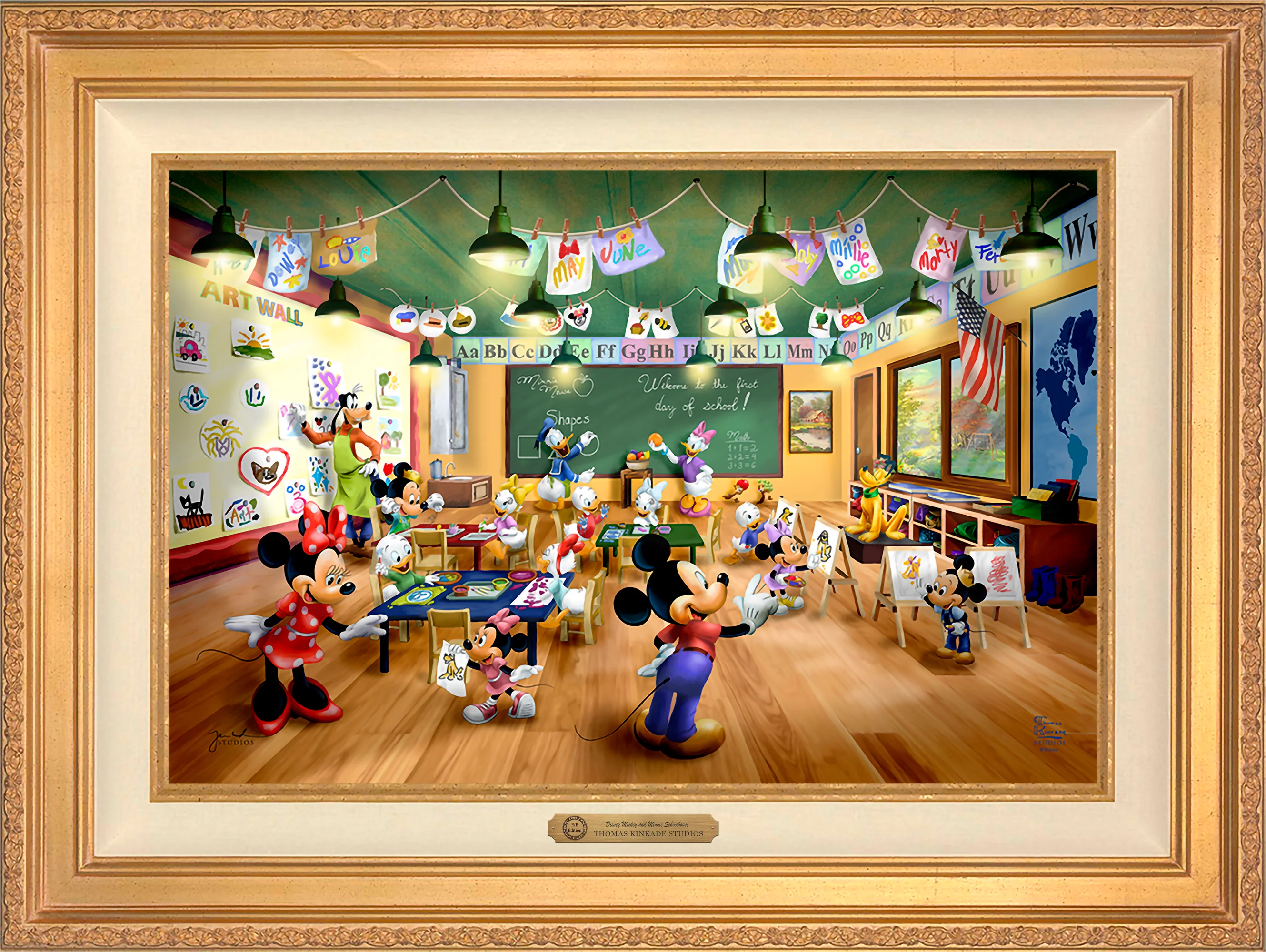 Disney Mickey and Minnie Schoolhouse - Limited Edition Canvas - Image 43