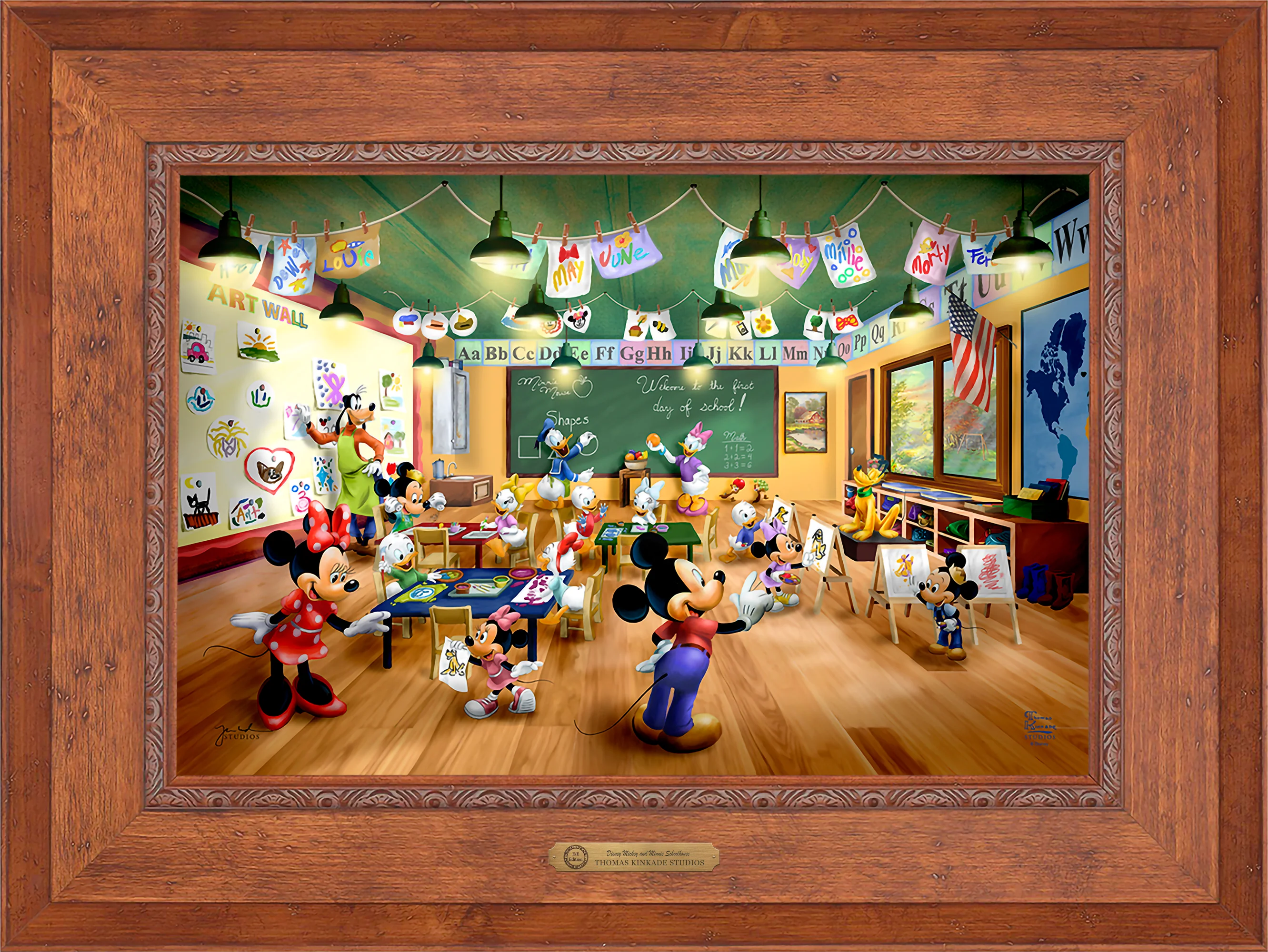 Disney Mickey and Minnie Schoolhouse - Limited Edition Canvas - Image 45
