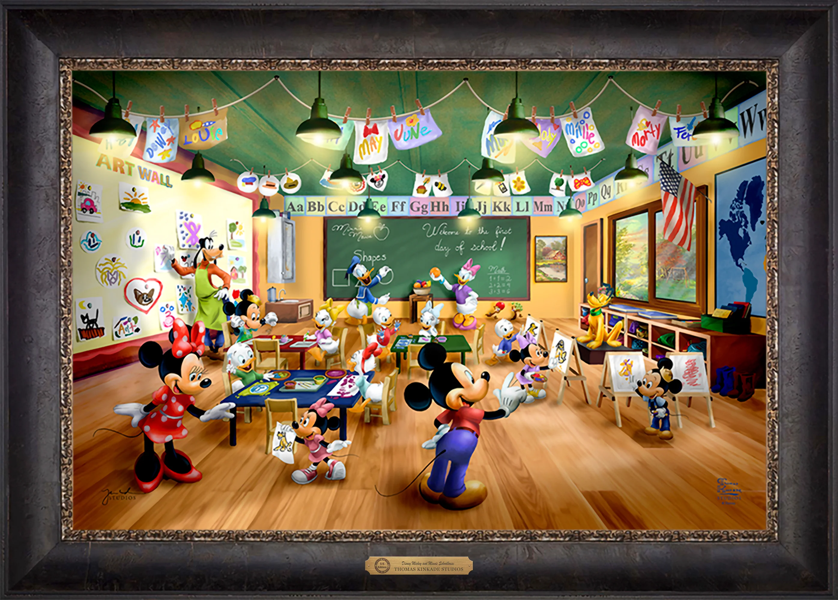 Disney Mickey and Minnie Schoolhouse - Limited Edition Canvas - Image 47