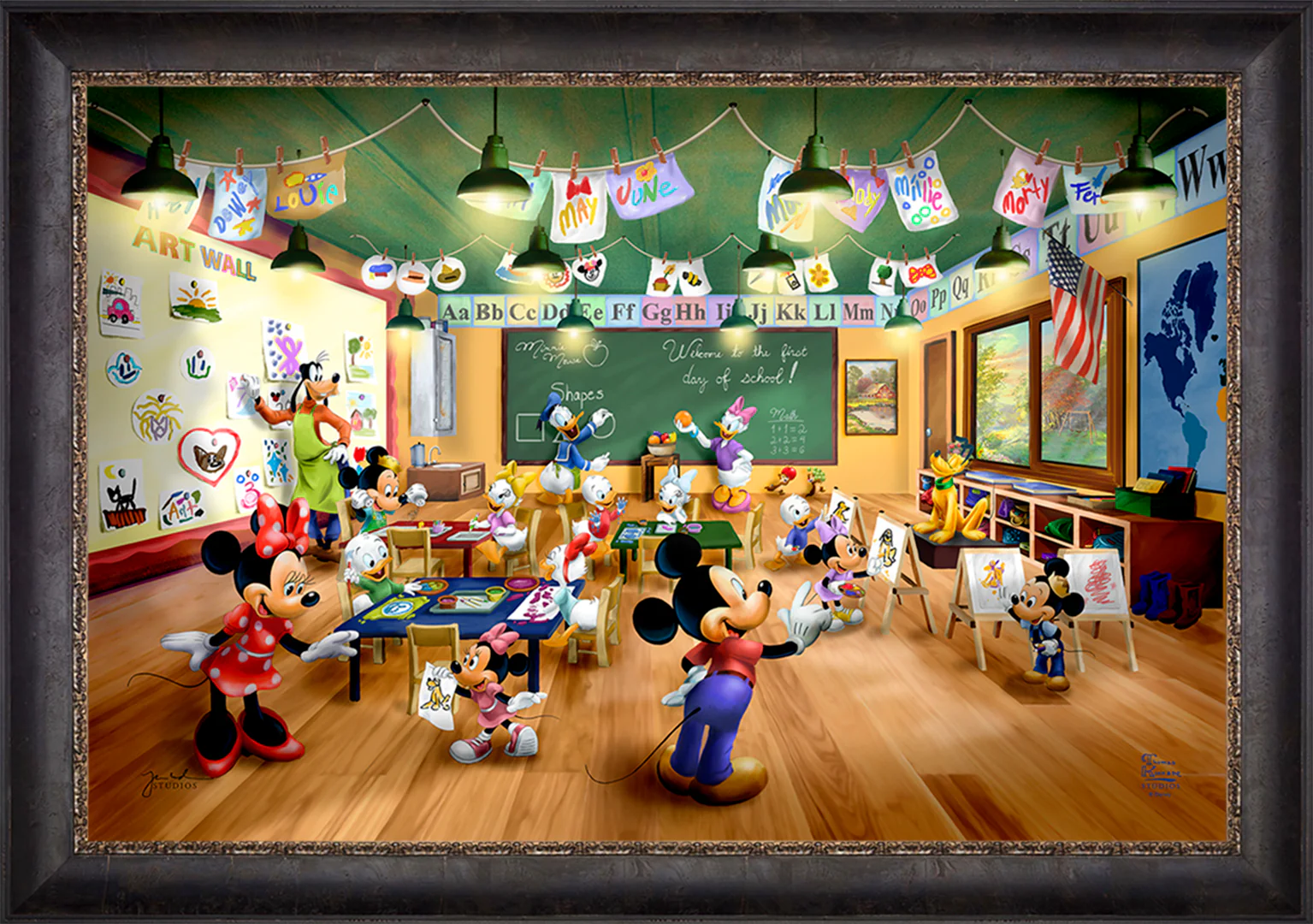 Disney Mickey and Minnie Schoolhouse - Limited Edition Canvas - Image 55