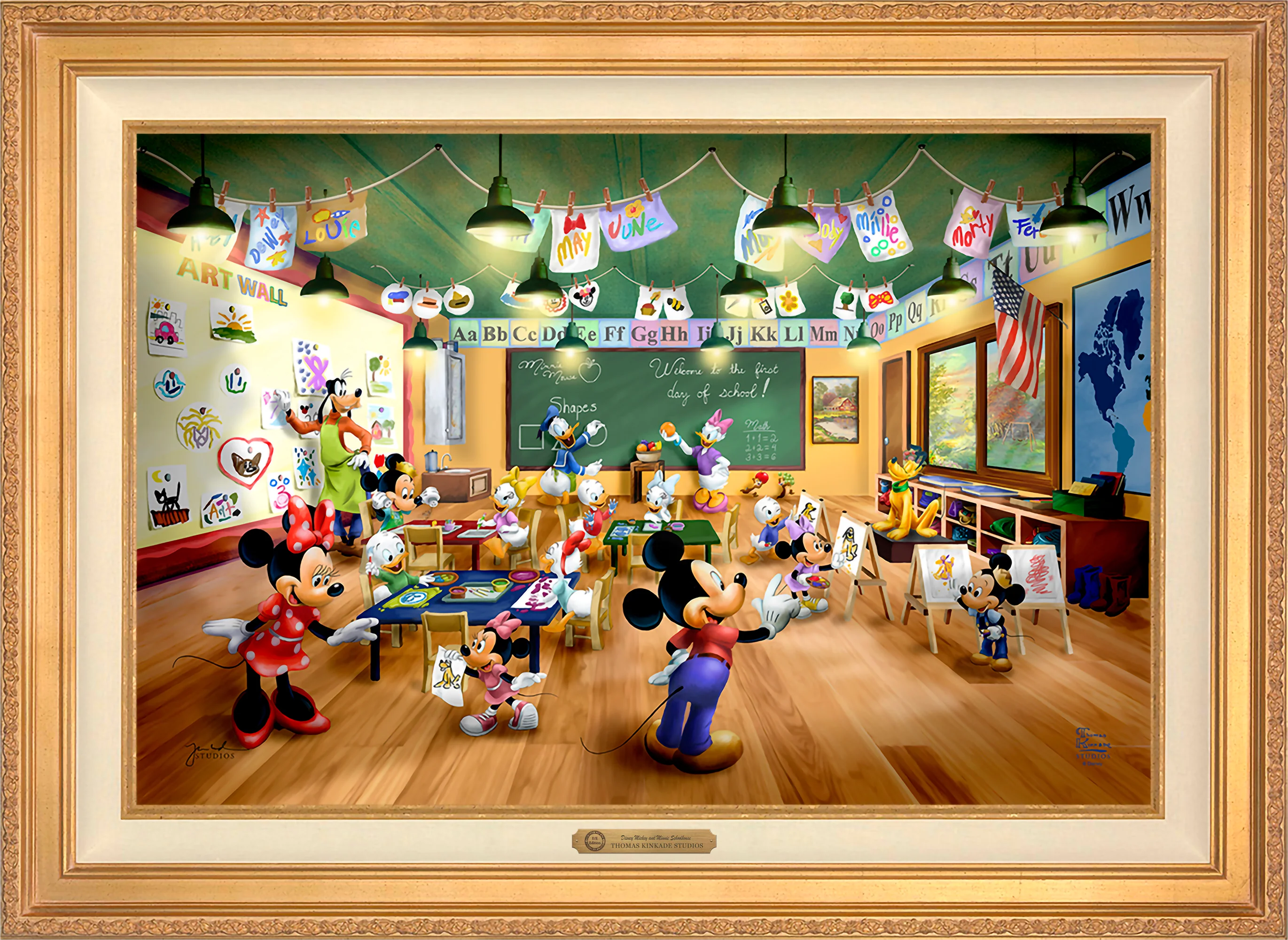 Disney Mickey and Minnie Schoolhouse - Limited Edition Canvas - Image 59