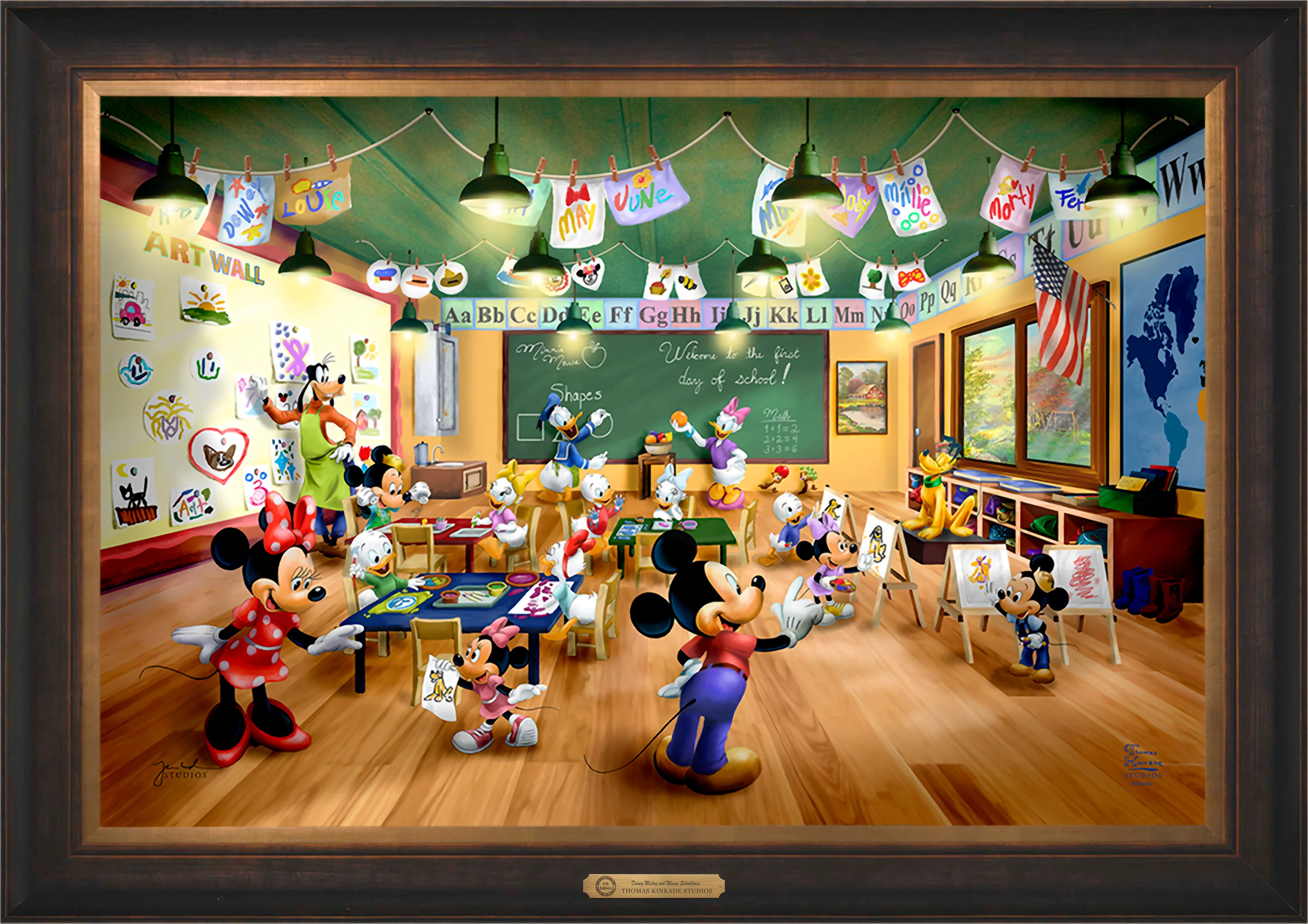 Disney Mickey and Minnie Schoolhouse - Limited Edition Canvas - Image 61