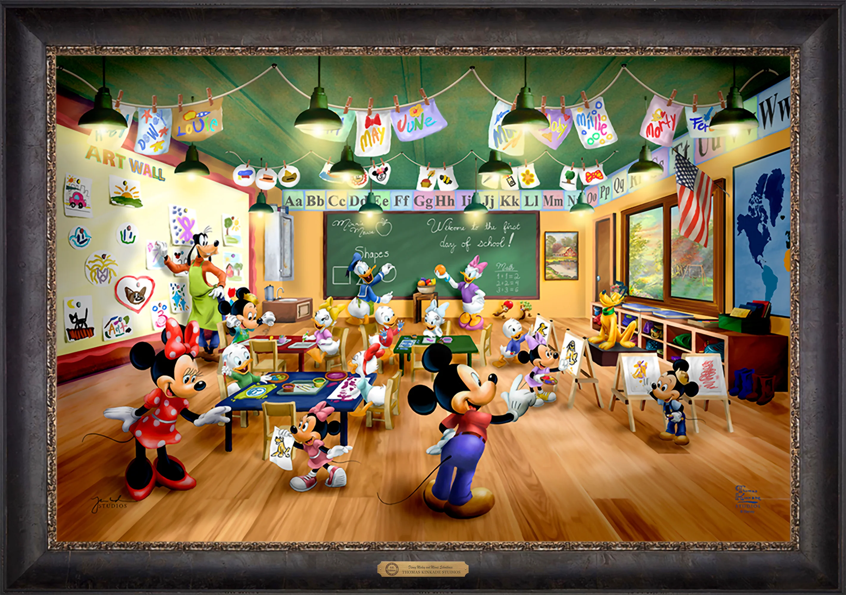 Disney Mickey and Minnie Schoolhouse - Limited Edition Canvas - Image 63