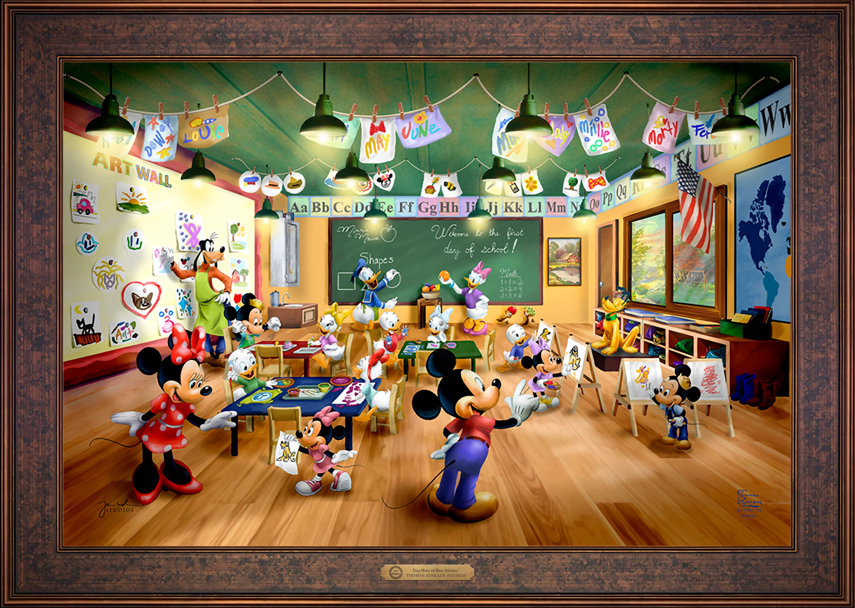Disney Mickey and Minnie Schoolhouse - Limited Edition Canvas - Image 65
