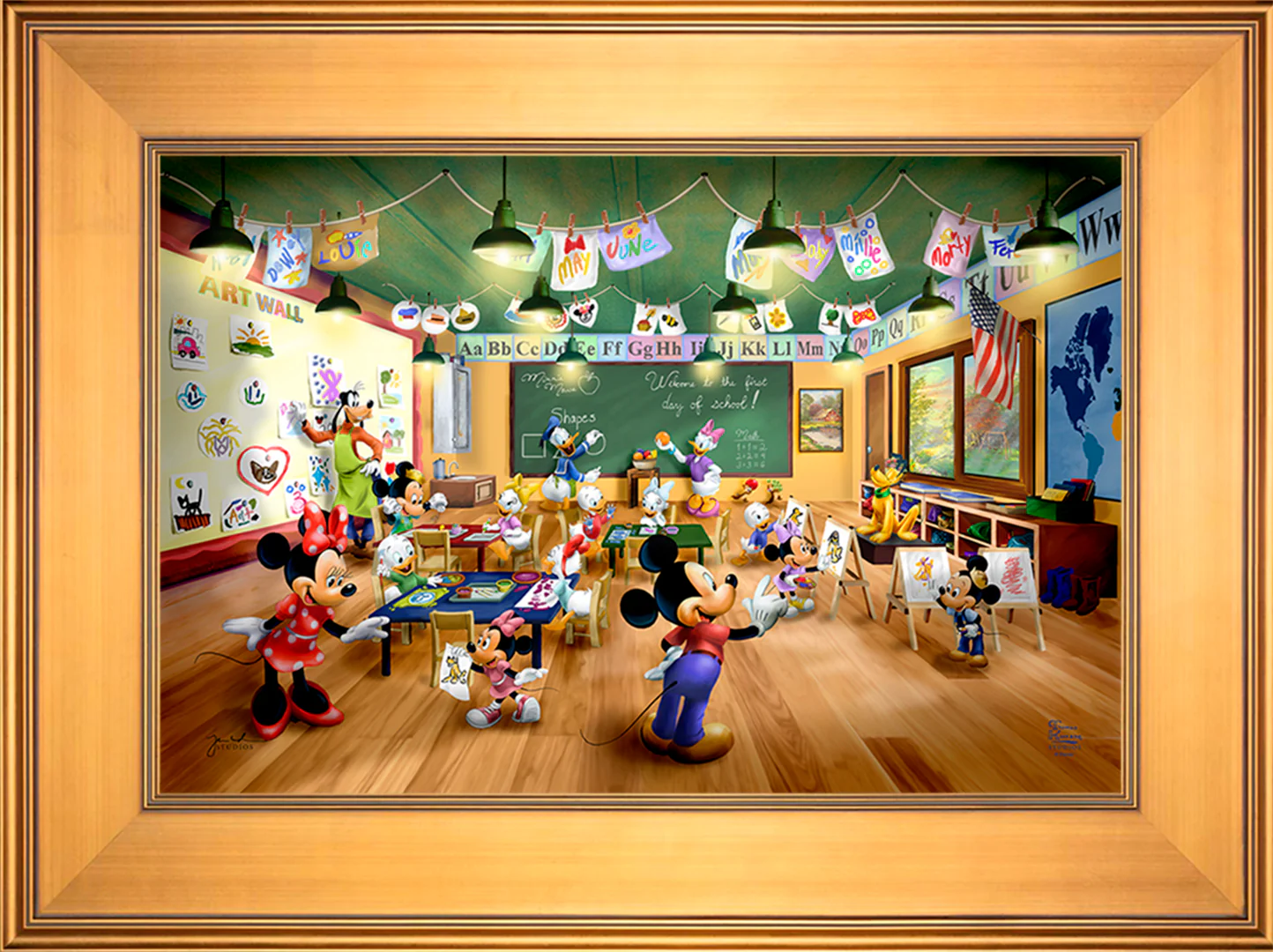 Disney Mickey and Minnie Schoolhouse - Limited Edition Canvas - Image 8
