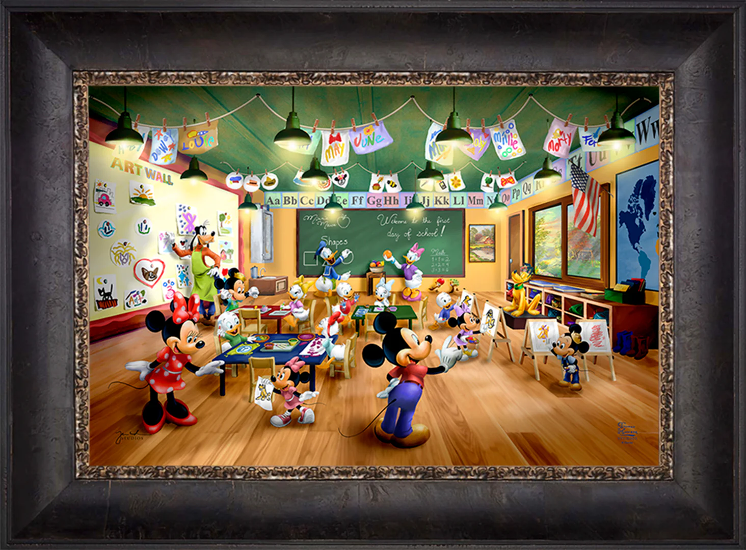 Disney Mickey and Minnie Schoolhouse - Jewel Edition Art - Image 8