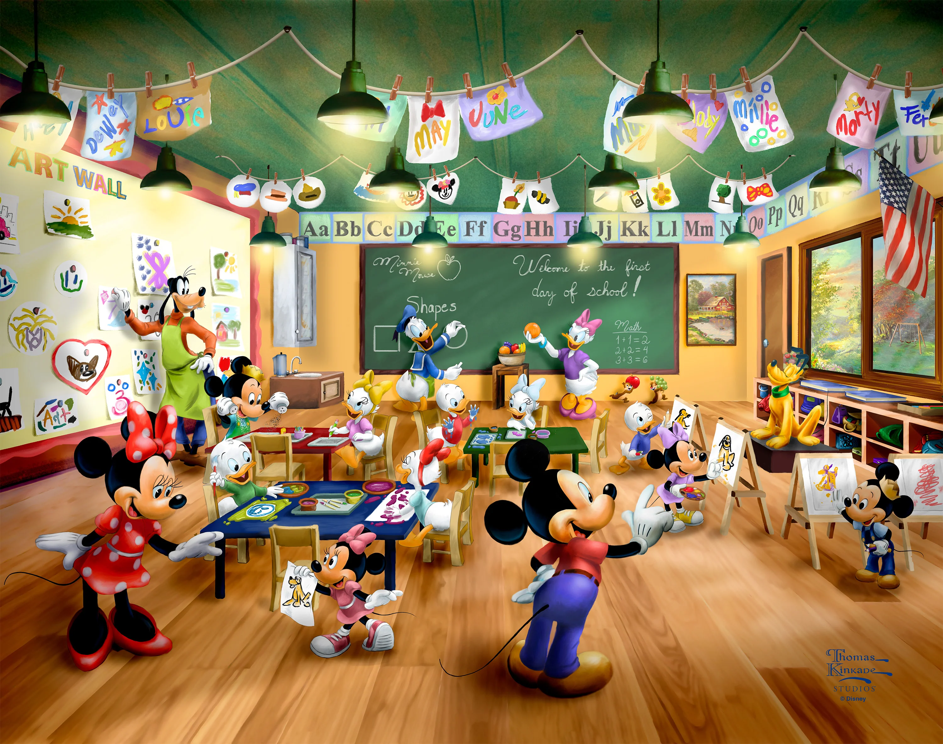 Disney Mickey and Minnie Schoolhouse - Art Prints - Image 6