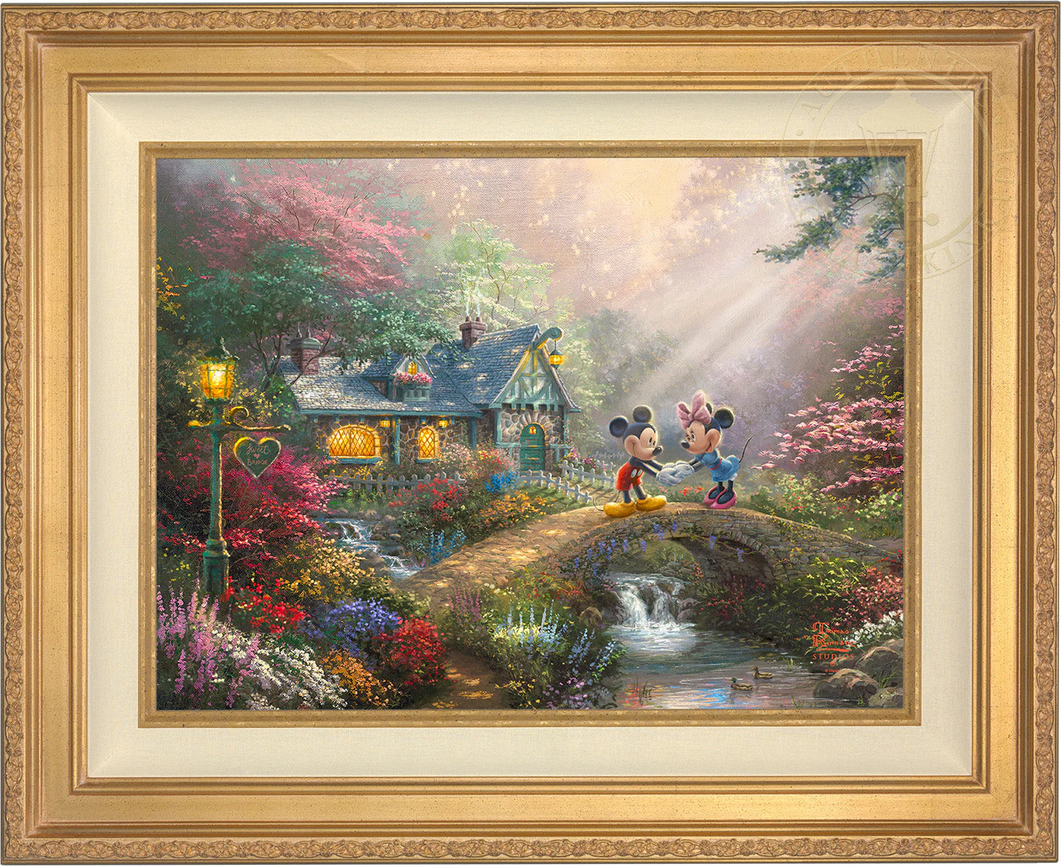 Disney Mickey and Minnie - Sweetheart Bridge - Jewel Edition Art - Image 2