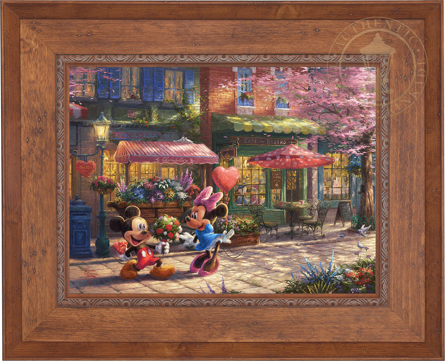 Disney Mickey and Minnie - Sweetheart Café - Limited Edition Canvas - Image 17