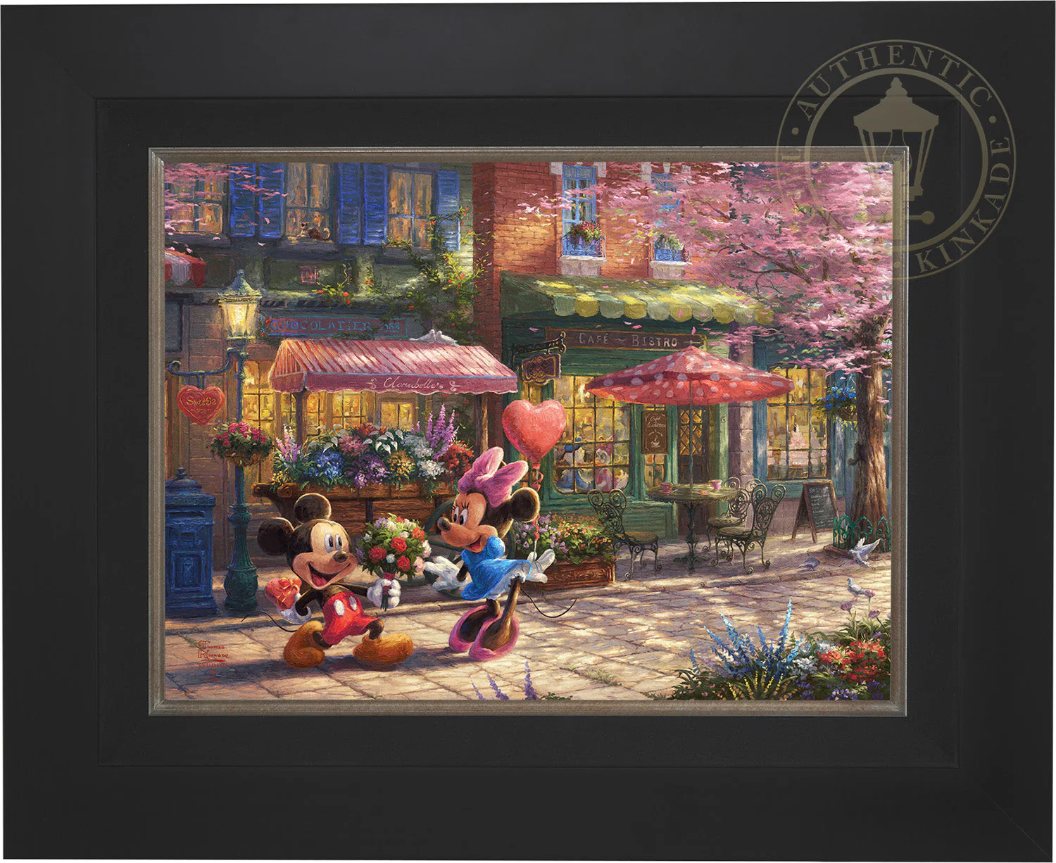 Disney Mickey and Minnie - Sweetheart Café - Limited Edition Canvas - Image 9