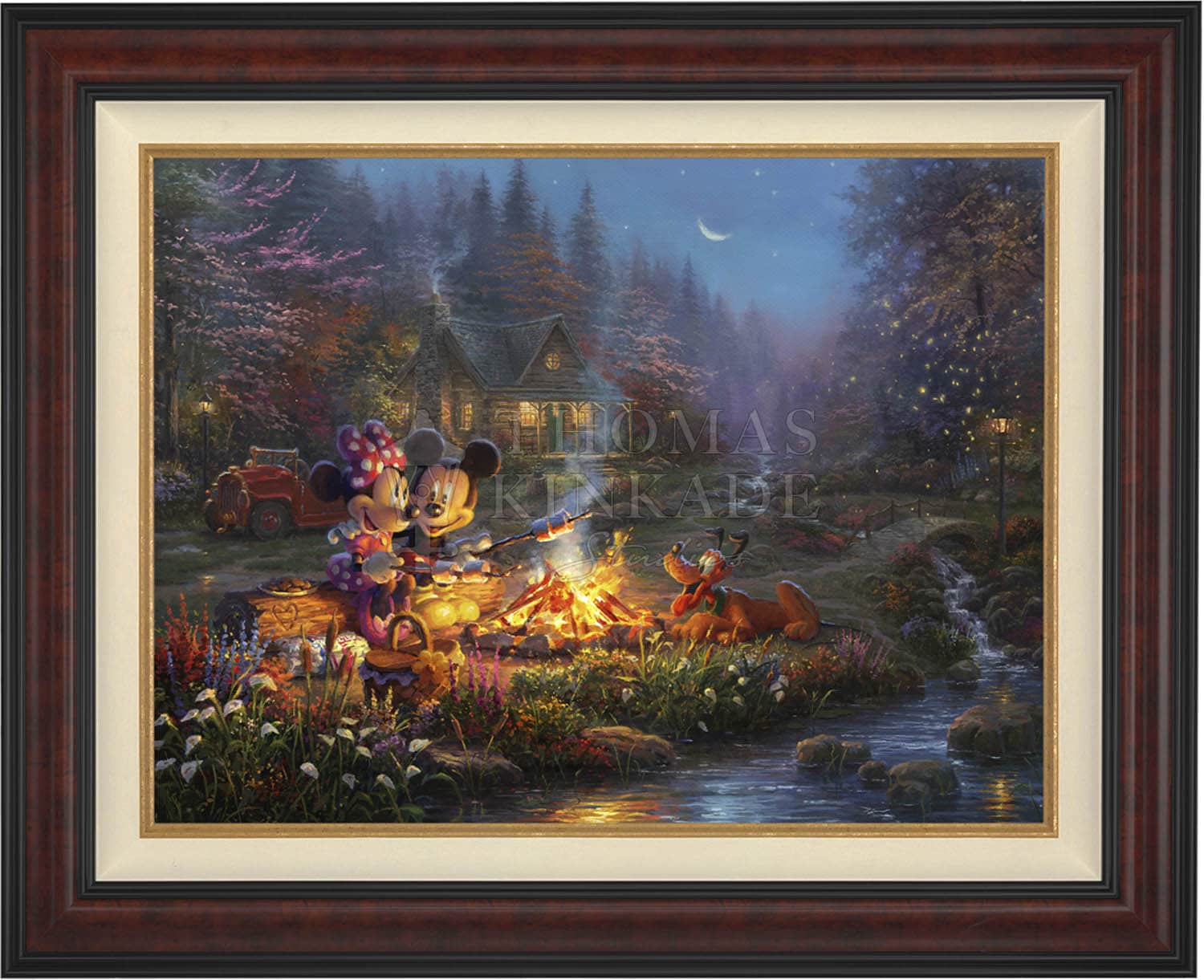 Disney Mickey and Minnie - Sweetheart Campfire - Limited Edition Canvas