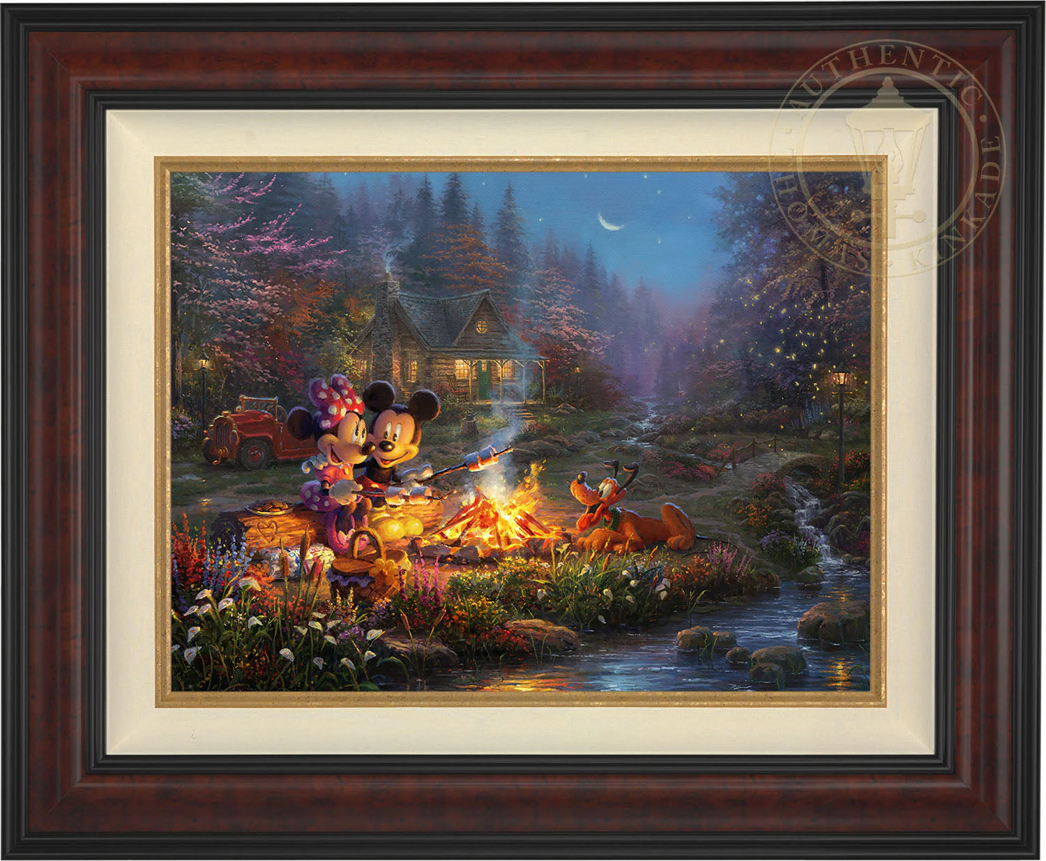 Disney Mickey and Minnie - Sweetheart Campfire - Limited Edition Canvas - Image 5