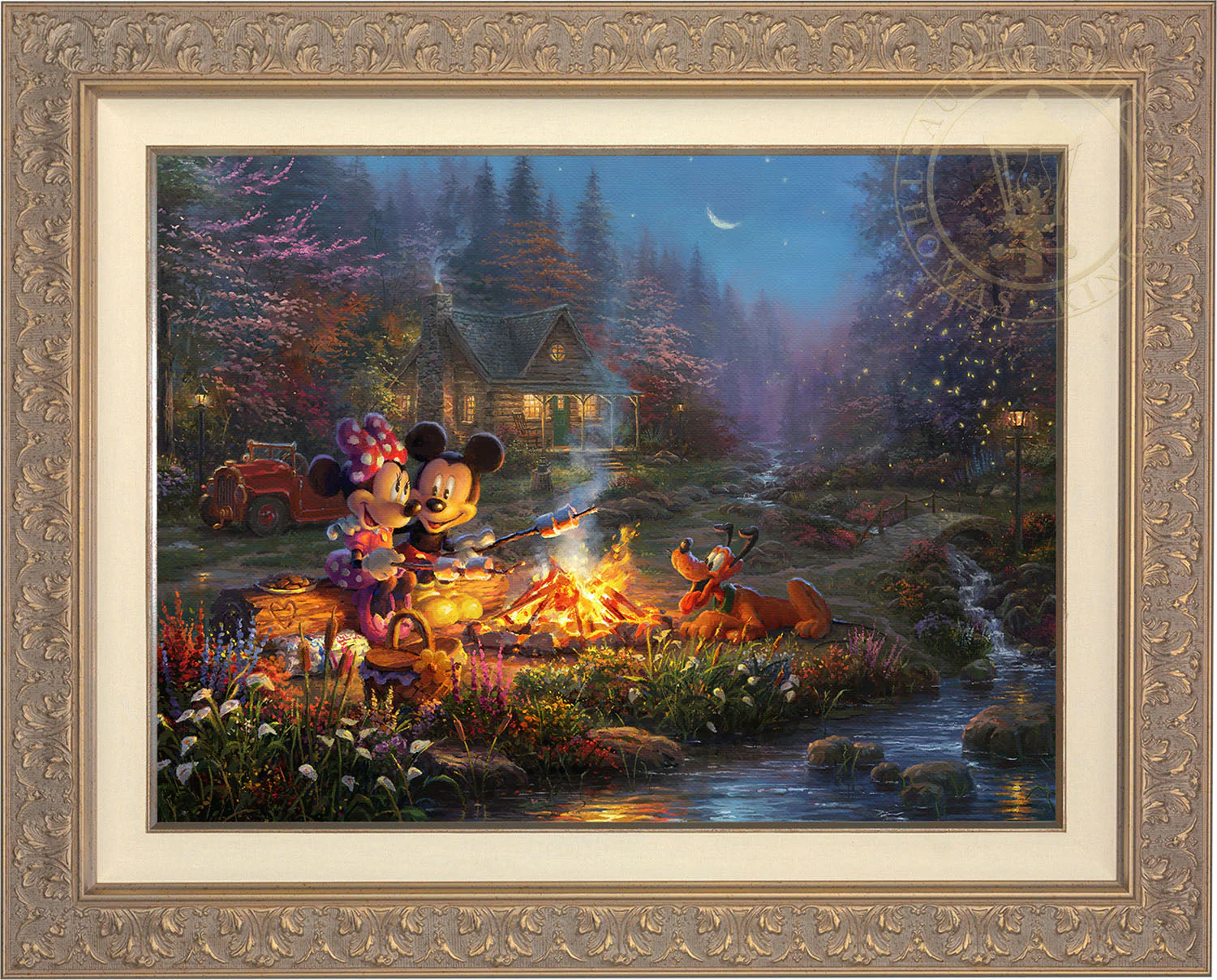 Disney Mickey and Minnie - Sweetheart Campfire - Limited Edition Canvas - Image 8