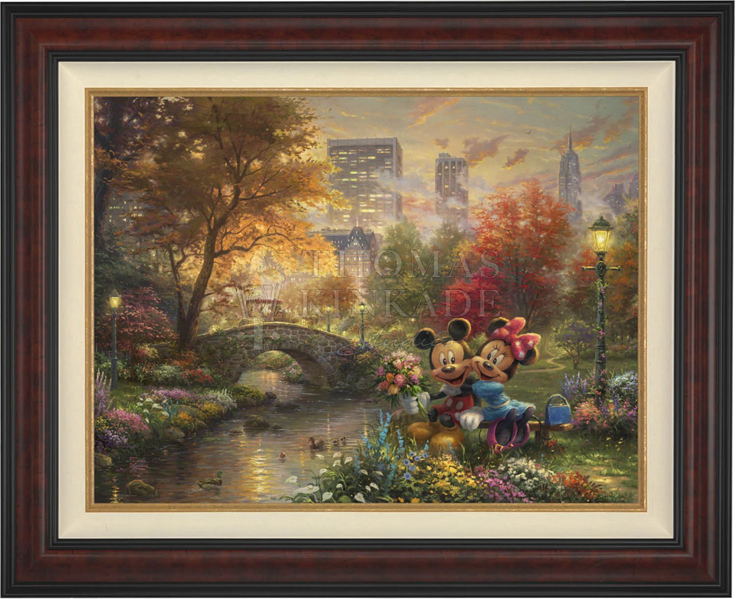 Disney Mickey and Minnie - Sweetheart Central Park - Limited Edition Canvas