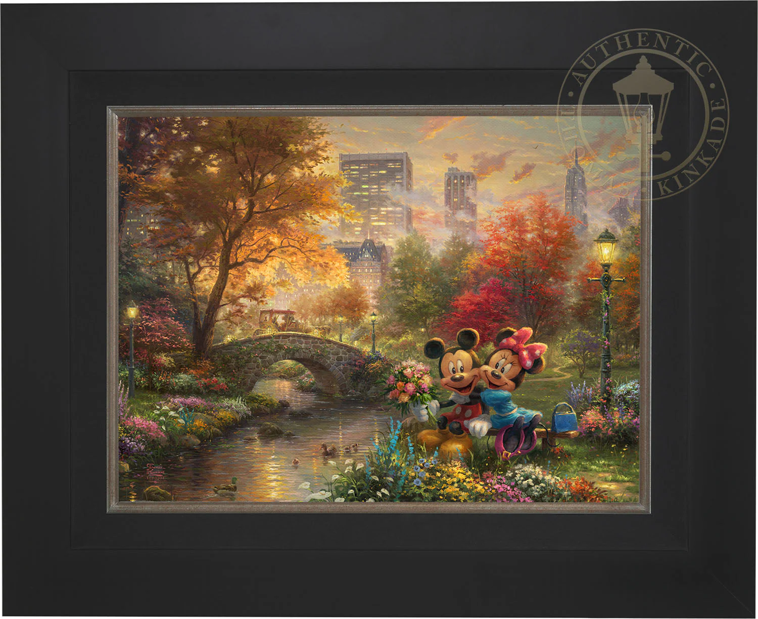 Disney Mickey and Minnie - Sweetheart Central Park - Limited Edition Canvas - Image 9