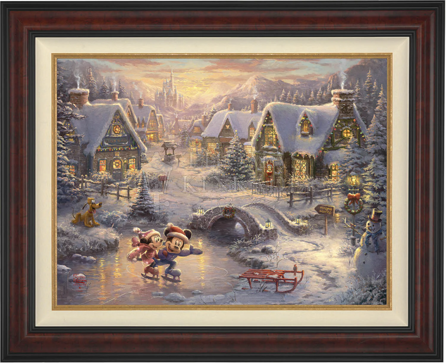 Disney Mickey and Minnie - Sweetheart Holiday - Limited Edition Canvas