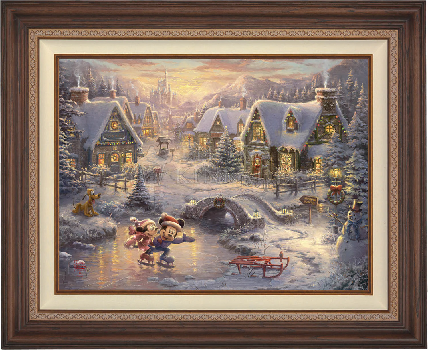 Disney Mickey and Minnie - Sweetheart Holiday - Limited Edition Canvas - Image 10