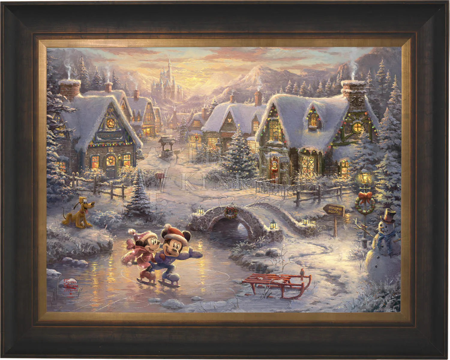 Disney Mickey and Minnie - Sweetheart Holiday - Limited Edition Canvas - Image 11