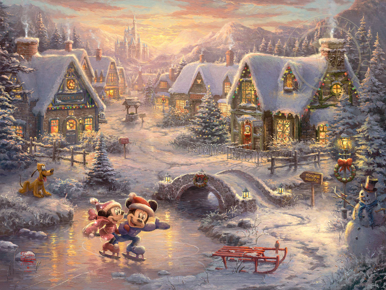 Disney Mickey and Minnie - Sweetheart Holiday - Jewel Edition Art - Image 18