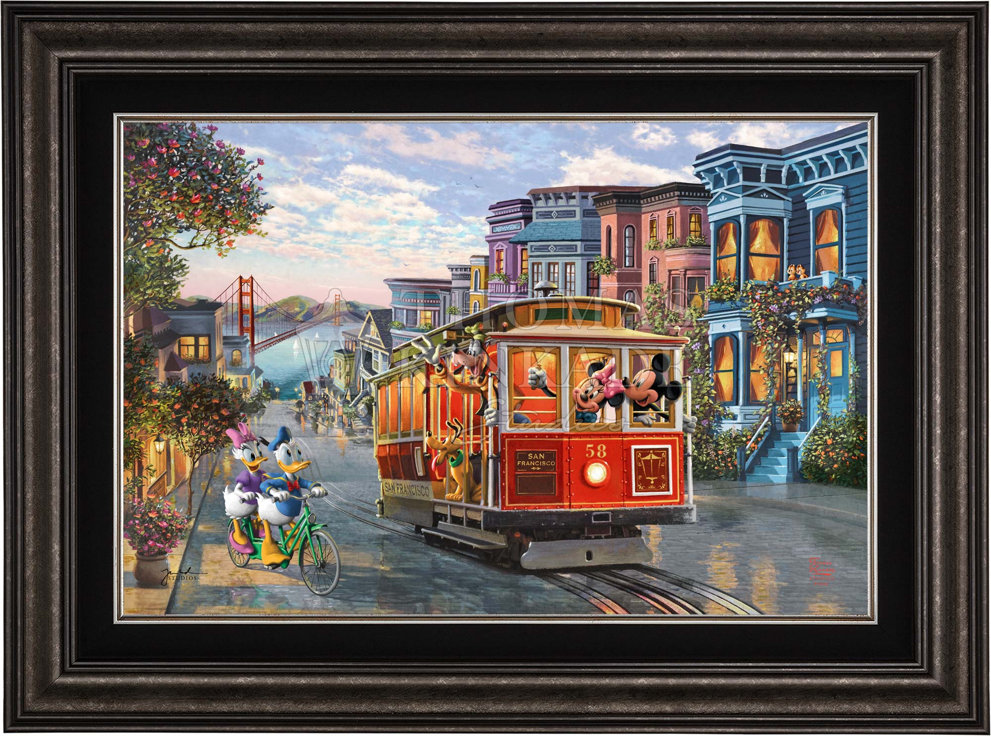 Disney Mickey and Minnie in San Francisco - Limited Edition Canvas - Image 27
