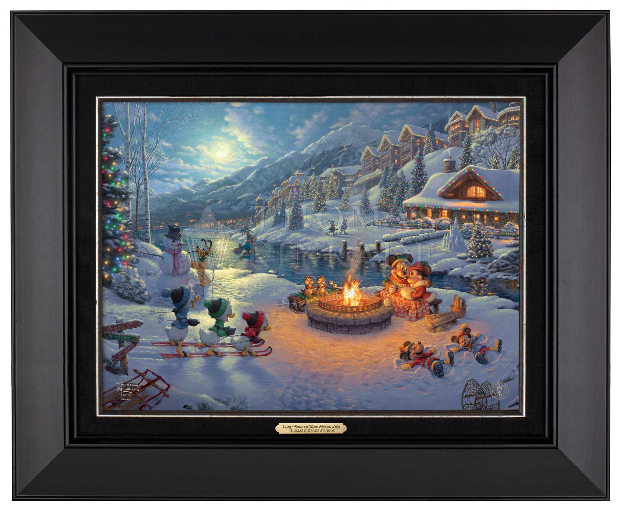 Disney Mickey and Minnie Christmas Lodge - Canvas Classics - Image 3
