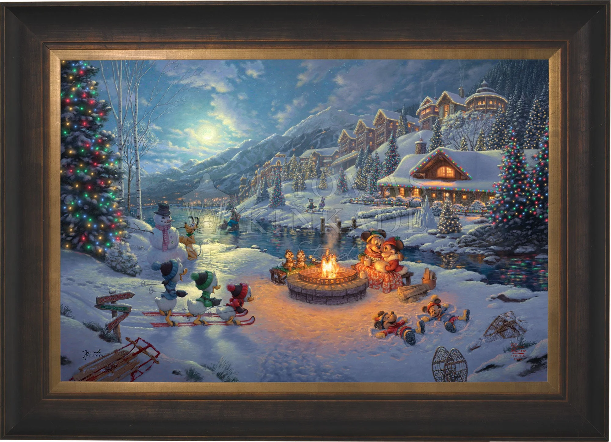 Disney Mickey and Minnie Christmas Lodge - Jewel Edition Art - Image 11